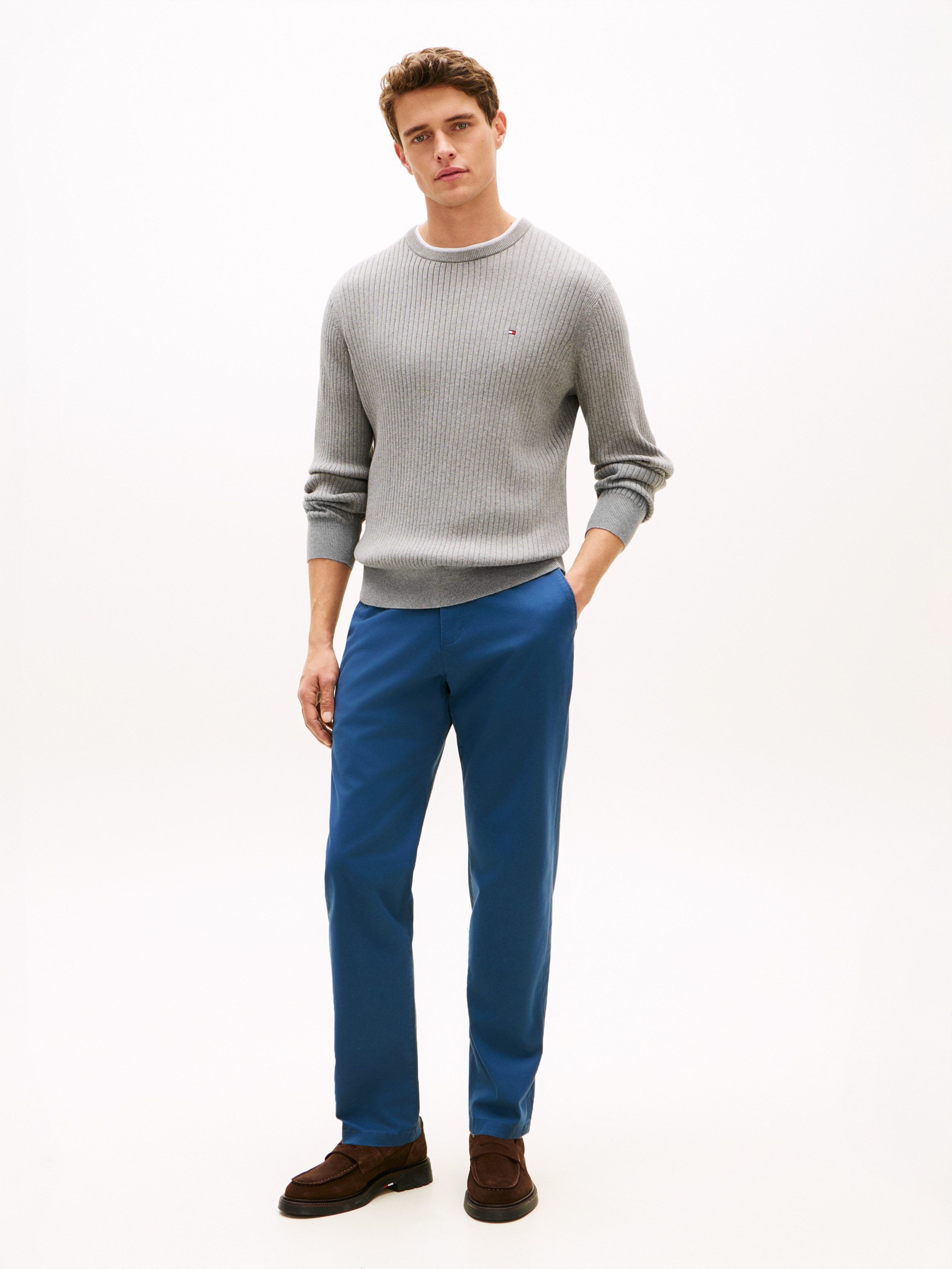 Tommy Hilfiger Chinohose HARLEM ESSENTIAL Tapered Leg, Basic, schlichtes Design – Bild 3 von 5