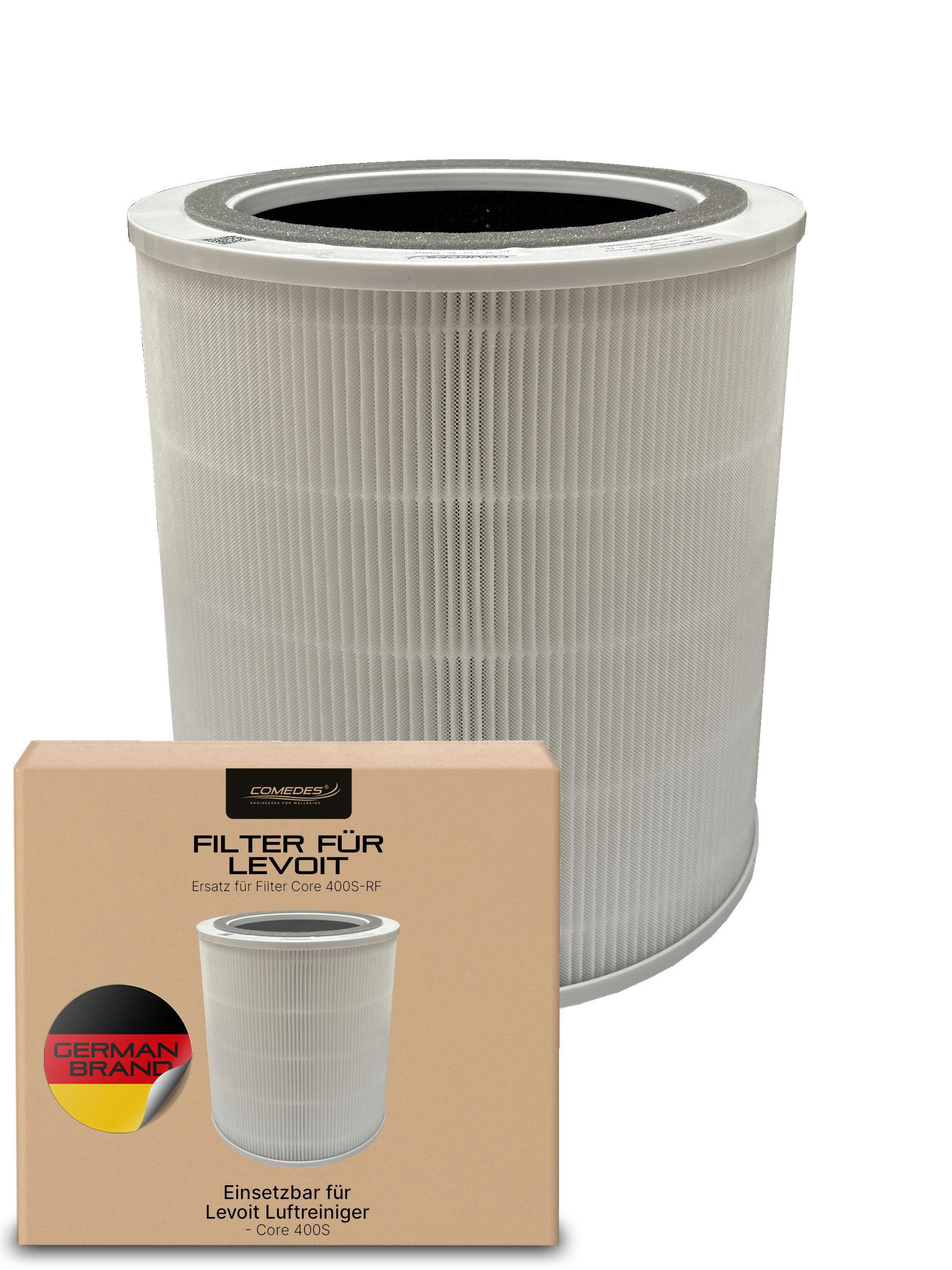 Comedes Ersatzfilter Comedes Ersatzfilter passend für Levoit Core 400S, Zubehör für Luftreiniger Levoit Core 400S, einsetzbar statt Levoit Core 400S-RF