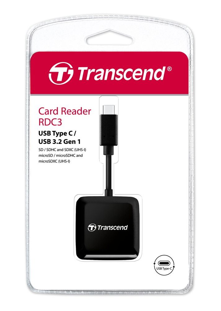 Card Reader RDC3 Micro SD / SDHC / SDXC UHS-I schwarz USB 3.2 Typ C Speicherkarte