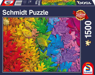 Schmidt Spiele Puzzle Bunter Blätterwald, 1500 Puzzleteile, Made in Europe
