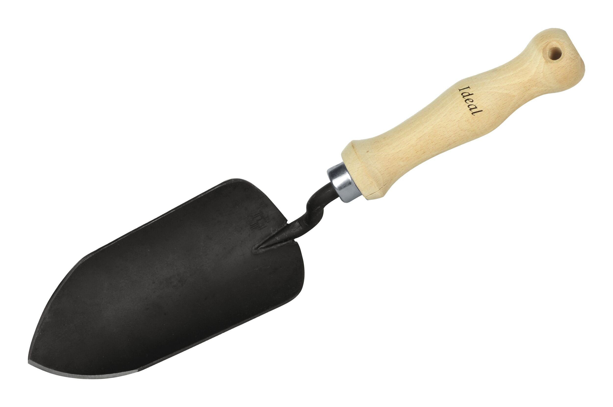 IDEALSPATEN Pflanzkelle, Blumenkelle breit Buchenstiel 15,5 cm