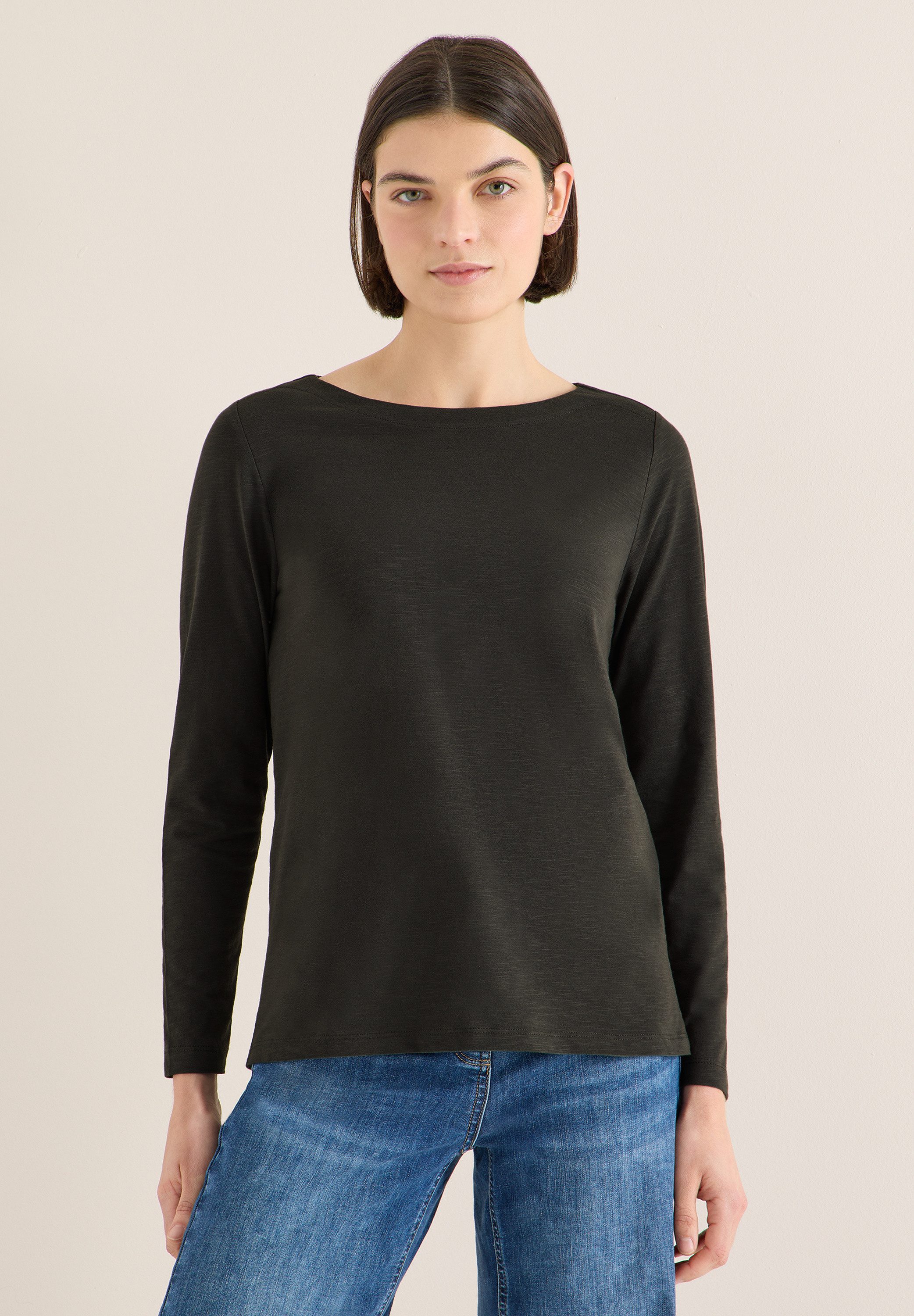 CECIL Langarmshirt aus reiner Baumwolle