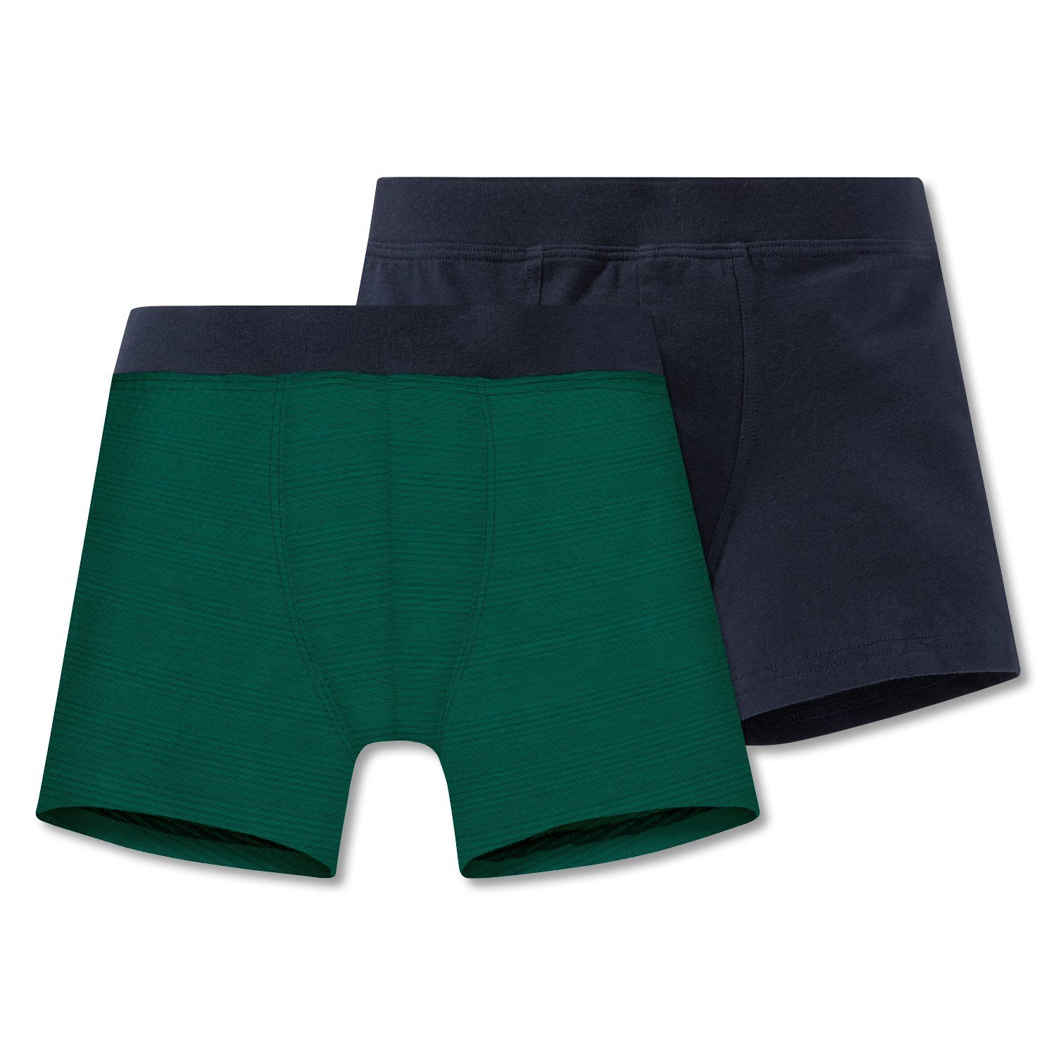 Green 2-St) (Set, Unterhosen, Pants Formstabilität Shorts, Power Schiesser Boxershorts Jungen