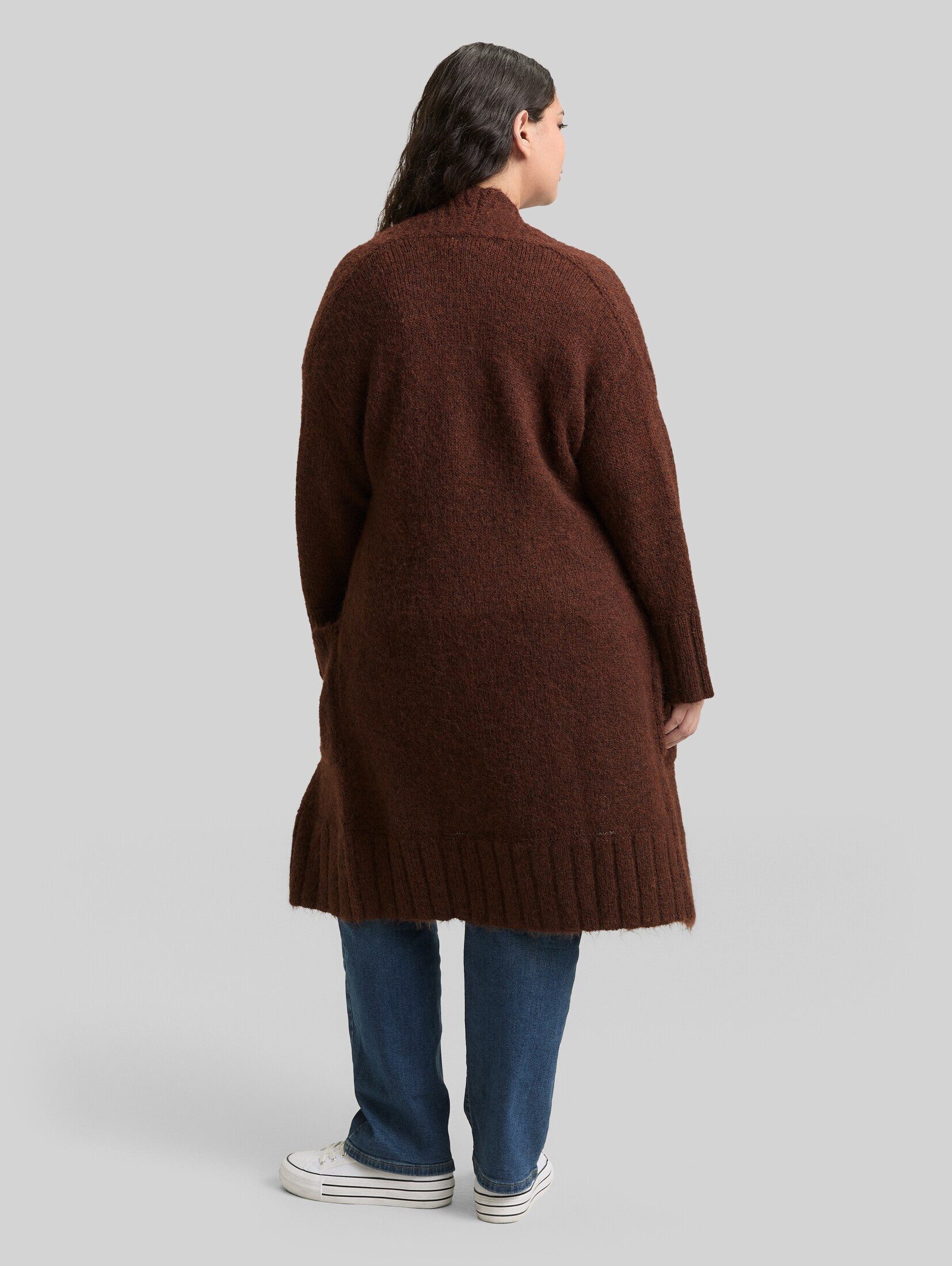 TOM TAILOR PLUS Cardigan Pullover & Strickjacken Plus Size - Oversize Cardigan mit Wollanteil