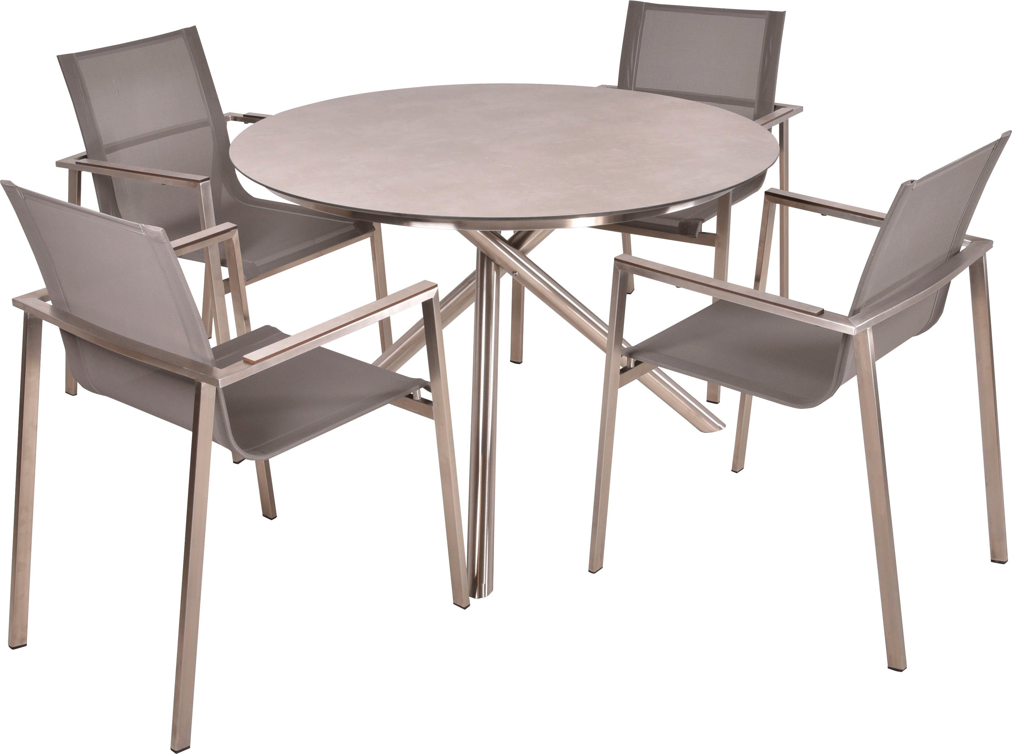 Garden Pleasure Garten-Essgruppe SIENNA, (5-tlg)