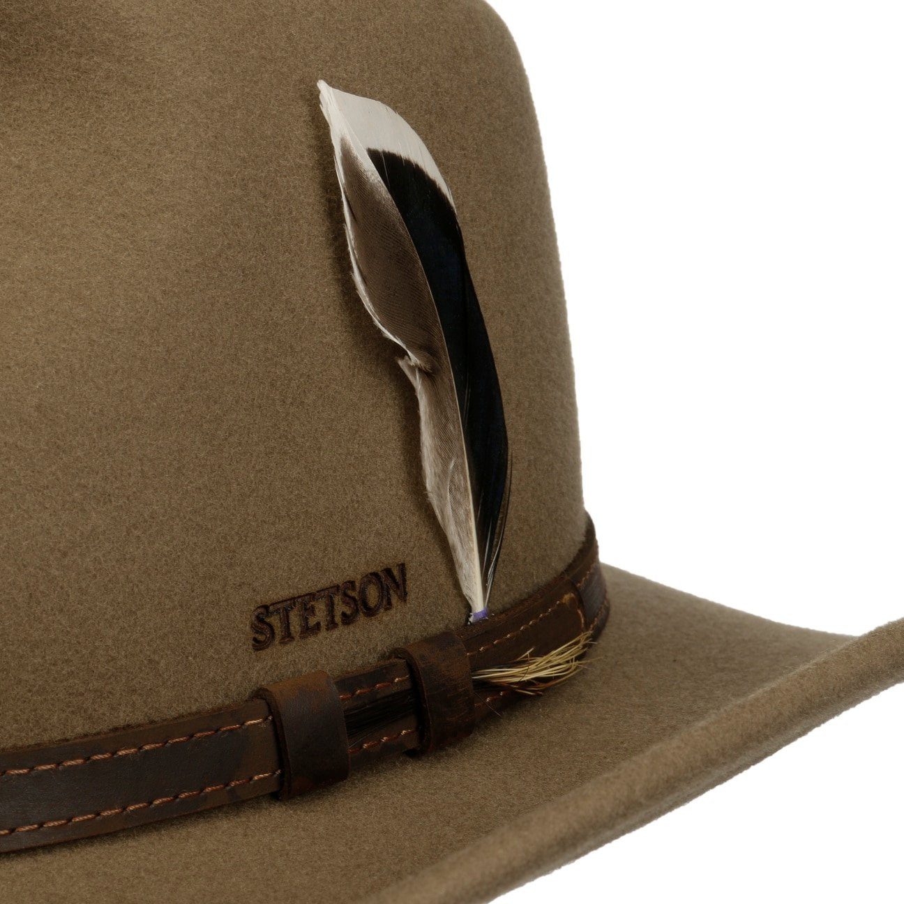 Stetson Cowboyhut (1-St) Wollfilzhut mit Lederband