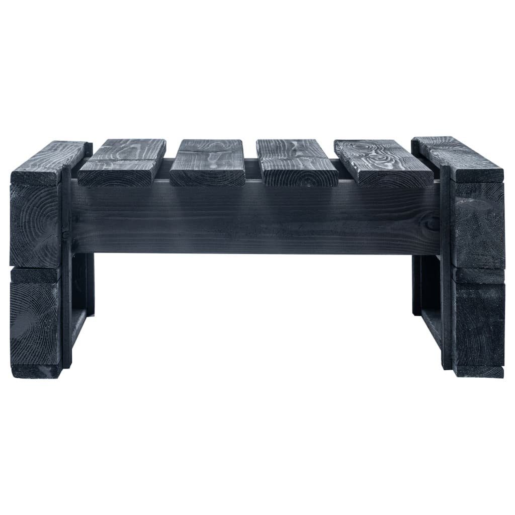 Loungesofa Schwarz 1 Beige Garten-Palettenhocker vidaXL Kiefernholz, Schwarz Teile Imprägniertes