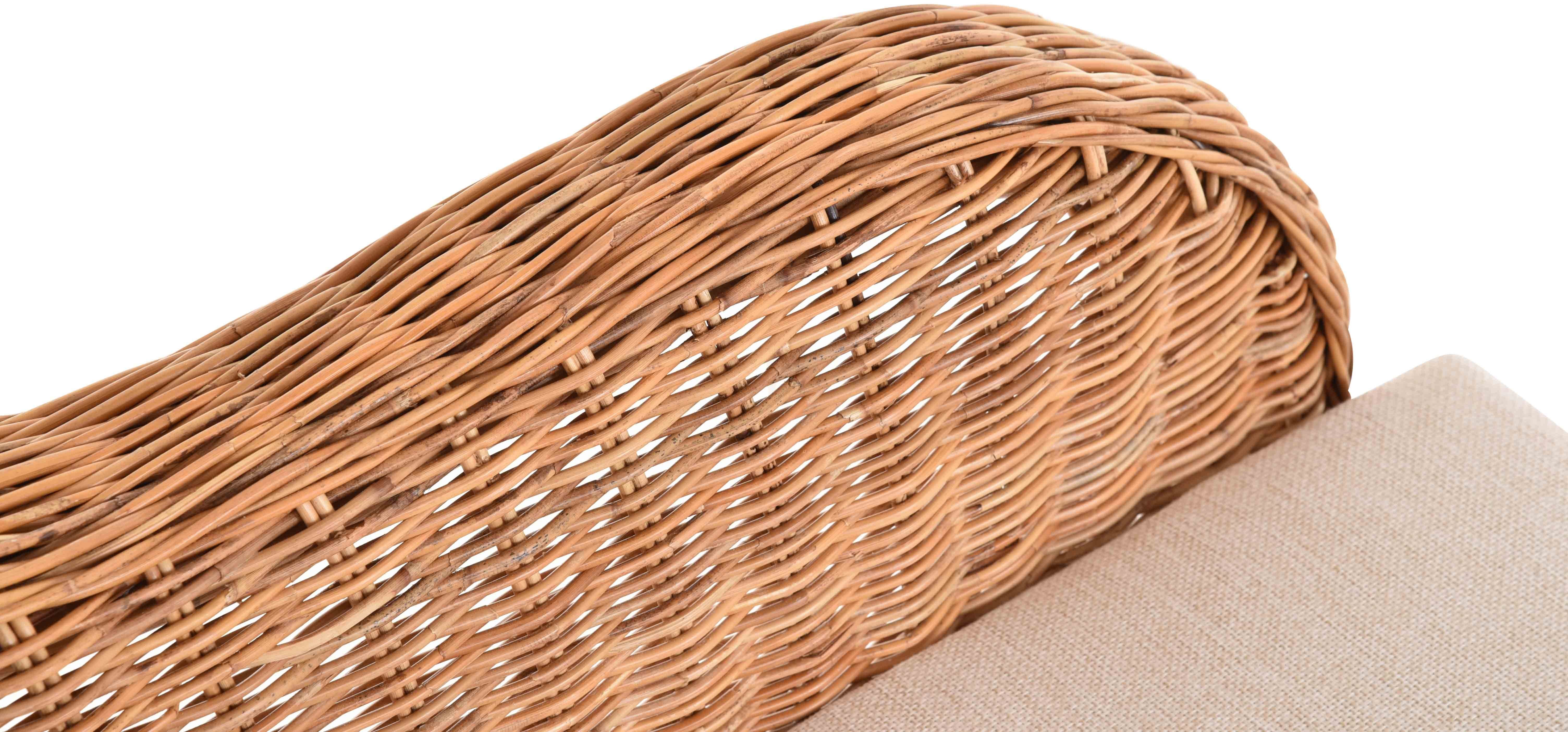 aus Ohrensessel Extra breiter Relaxsessel Home Wohnzimmersessel Rattan Krines Rattansessel