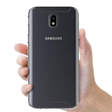 CoolGadget Handyhülle Transparent Ultra Slim Case für Samsung Galaxy J3 2017 5 Zoll, Silikon Hülle Dünne Schutzhülle für Samsung J3 2017 Hülle