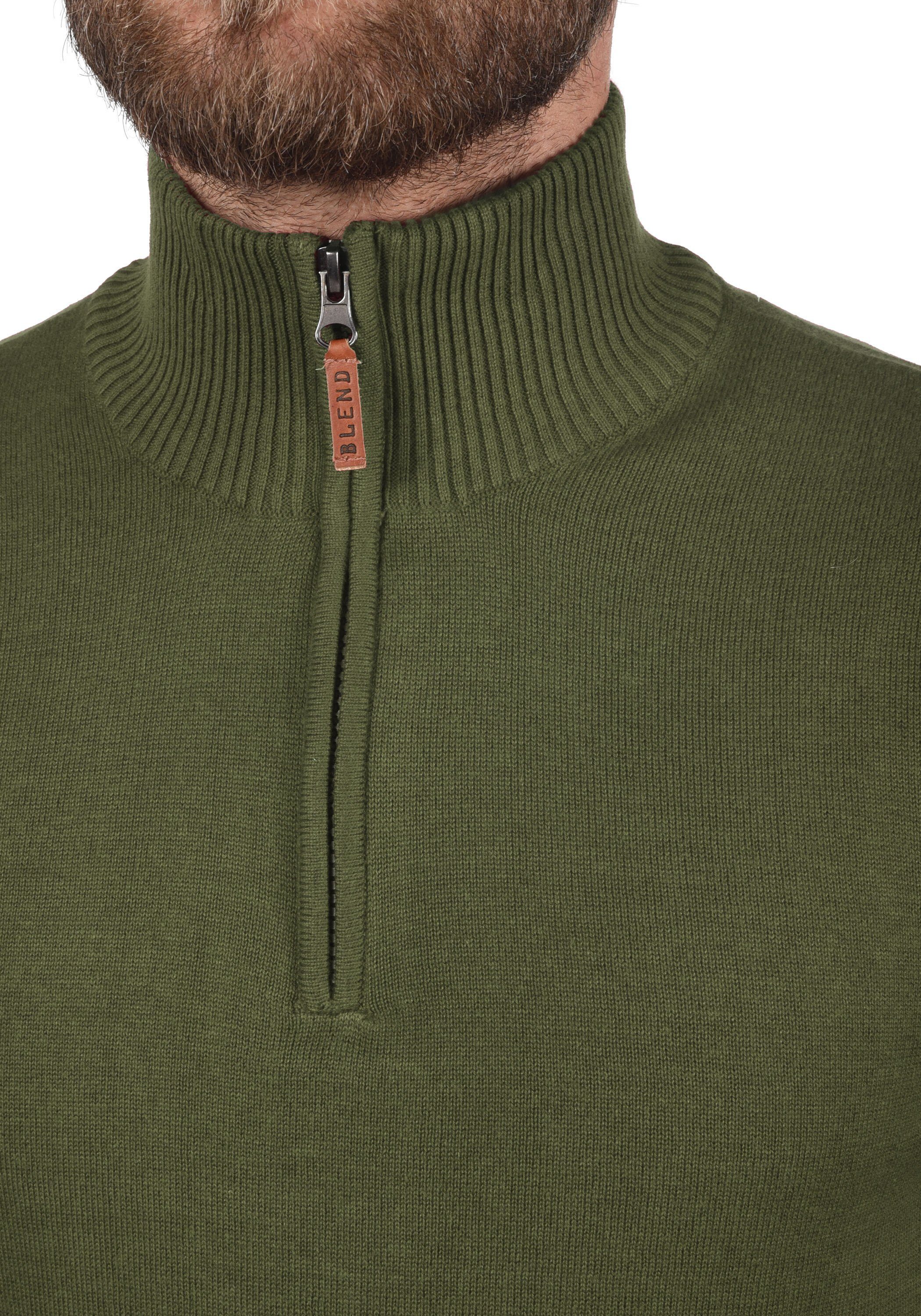 Blend Troyer BHRobin Strickpullover mit hochabschließendem Kragen