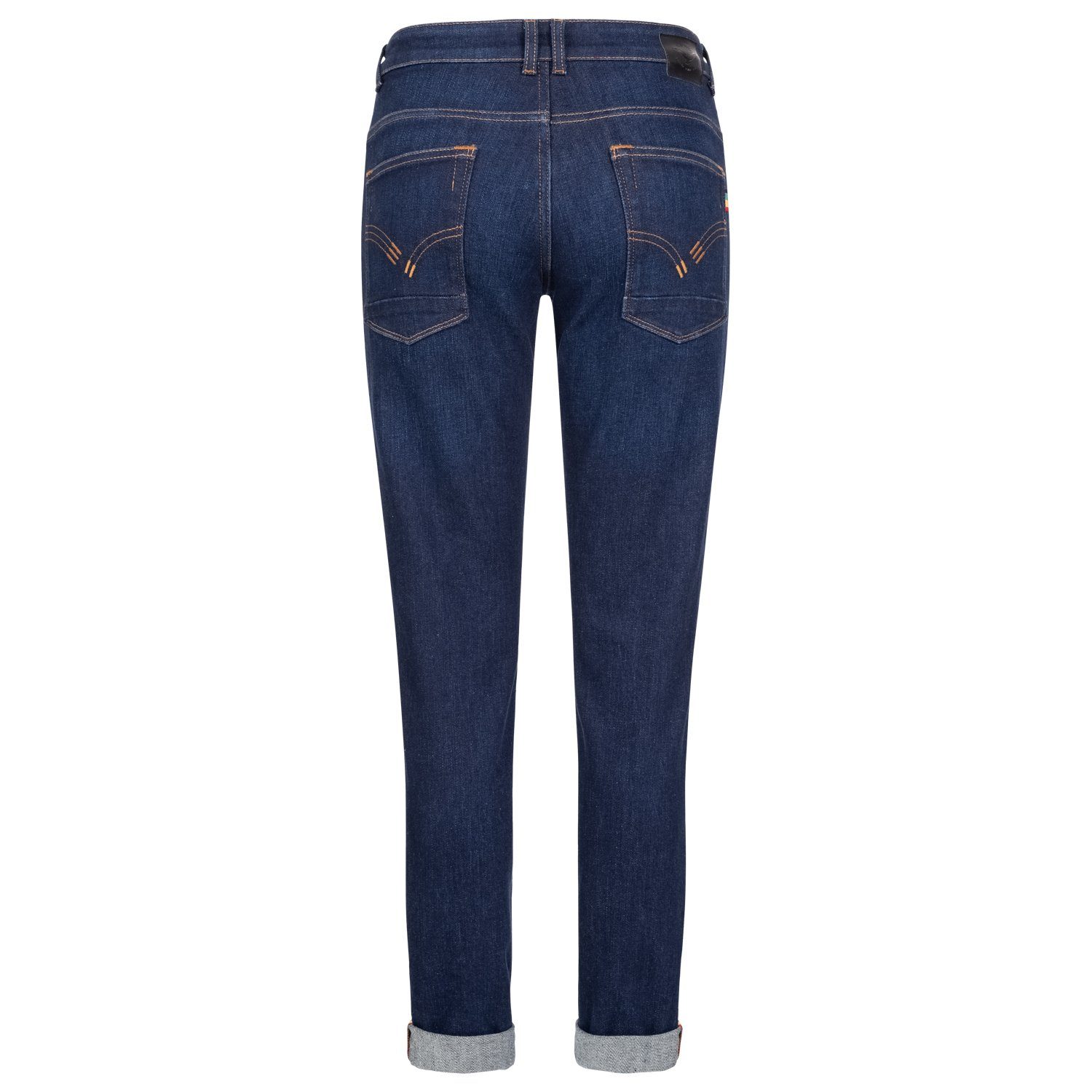 Medium Slim-fit-Jeans Classic Waist Unisex, Fit, Fit, Blue Slim Unisex Feuervogl fv-West:minster, Medium 5-Pocket-Style, Slim Waist,