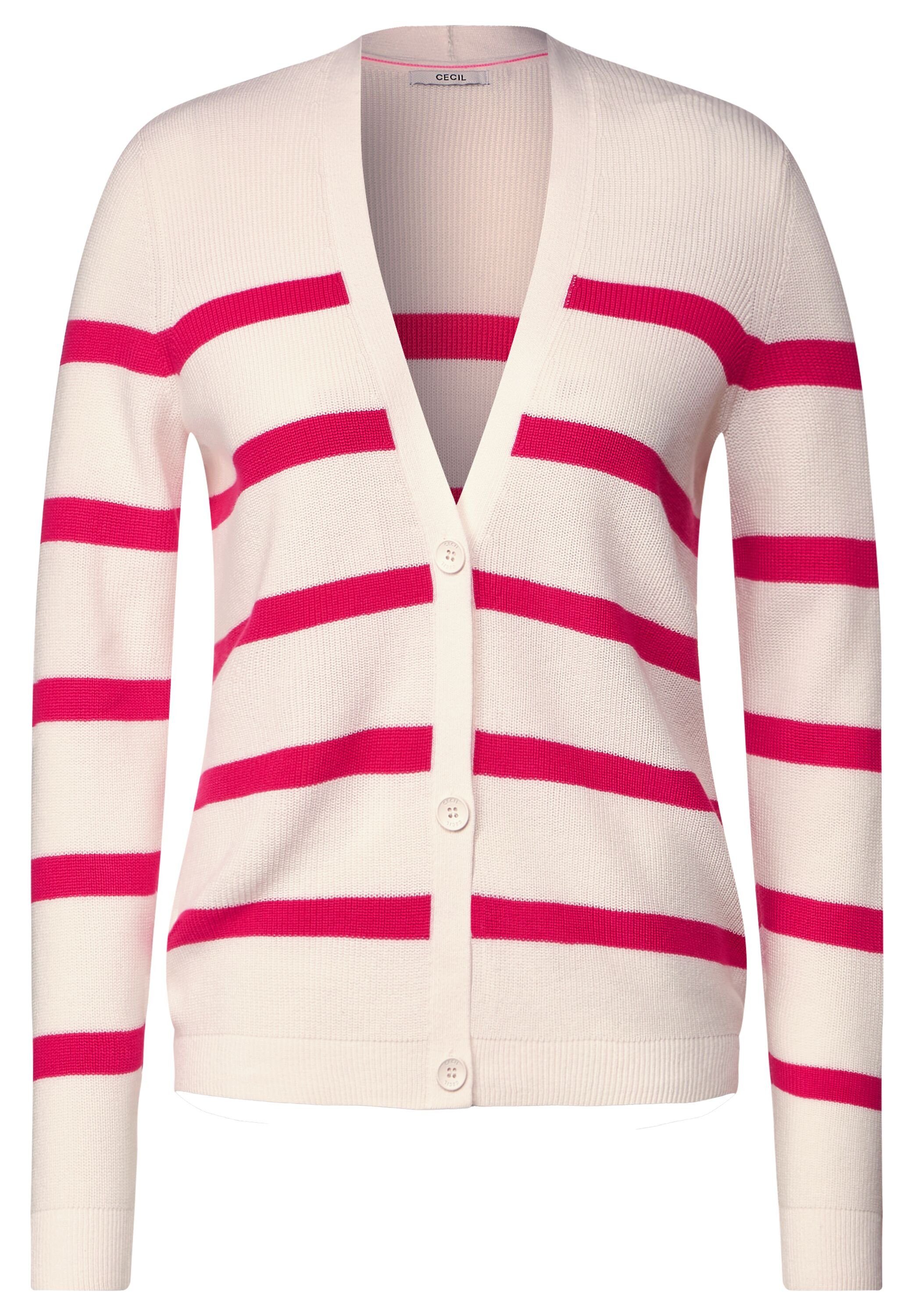 CECIL Cardigan Cardigan mit Streifenmuster
