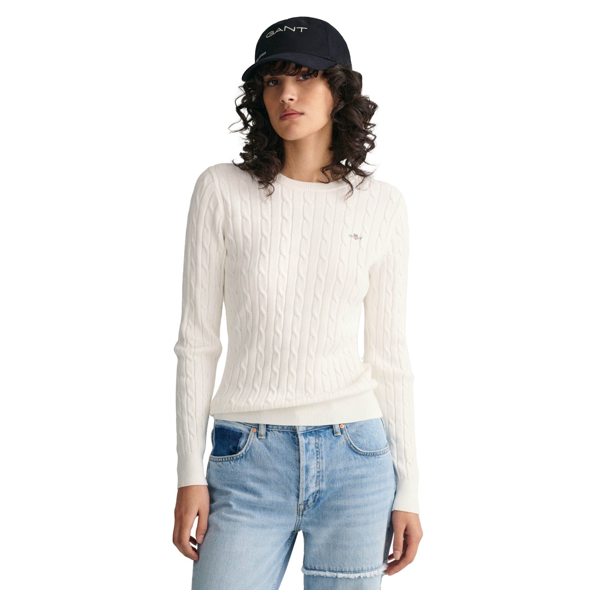Gant Sweater Damen Pullover - STRETCH günstig online kaufen