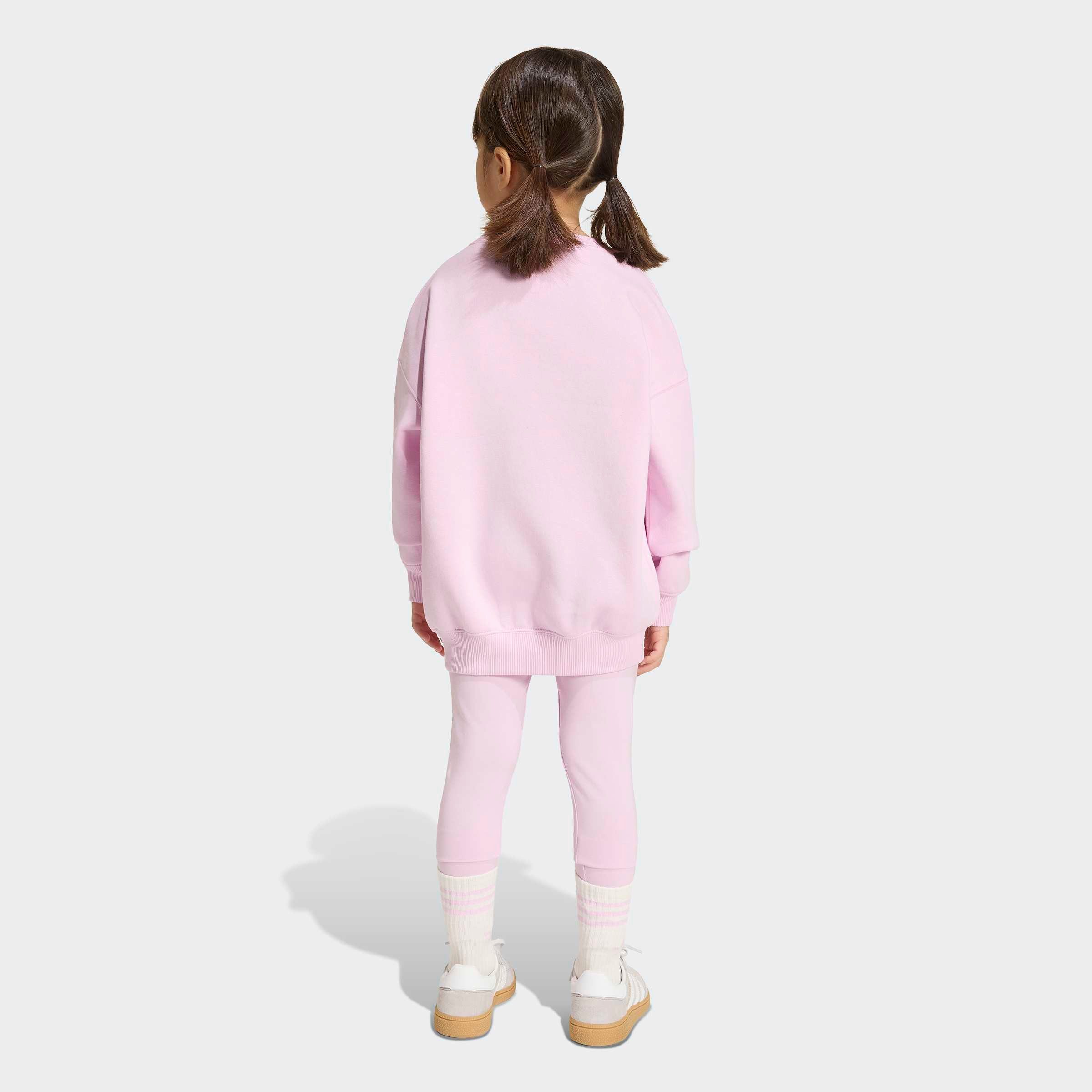 adidas Originals Trainingsanzug OVERSIZE SET RUNDHALSAUSSCHNITT LEGGINGS (2-tlg), für Kinder, 2-teilig, aus Baumwolle und Polyester – Bild 2 von 5