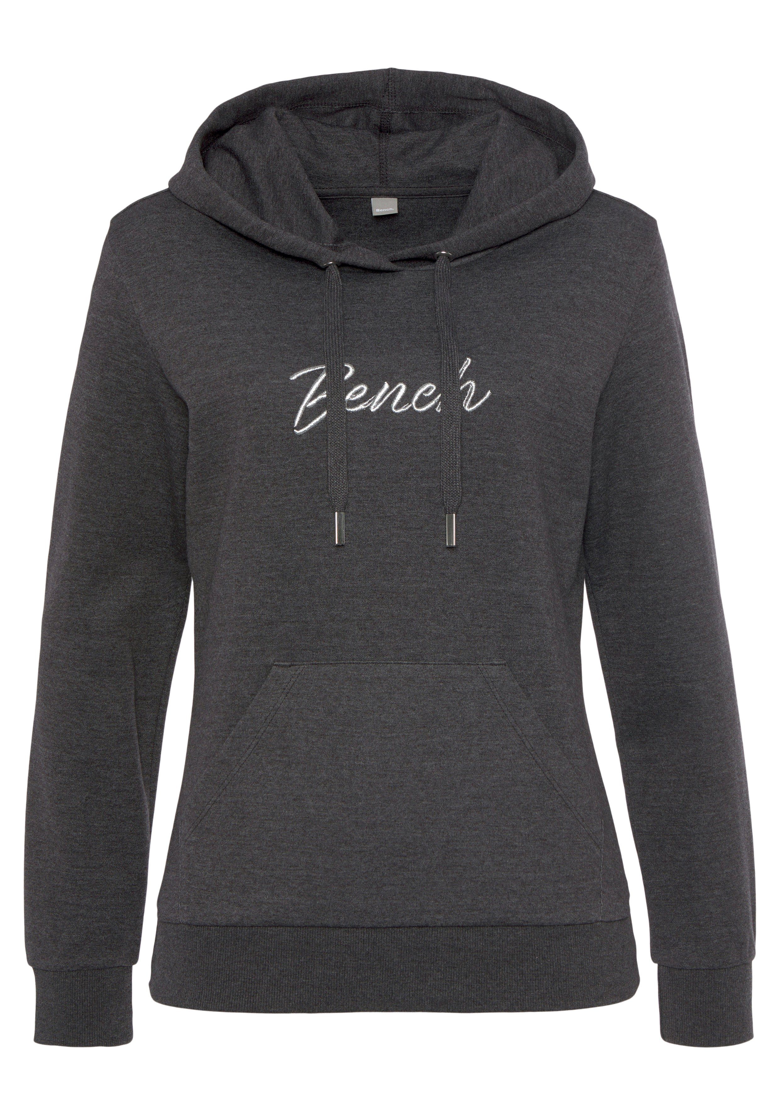 Bench. Loungewear Kapuzensweatshirt mit glänzender Logostickerei, Loungewear, Loungeanzug. Reduzierter Preis € 34,99. Unverbindliche Preisempfehlung € 39,99