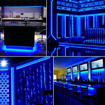 Clanmacy Lichterschlauch 10-50M lichtschlauch mit LEDs Beleuchtung Blau Party Garten Außen Deko Weihnachtsdeko, Wasserdicht
