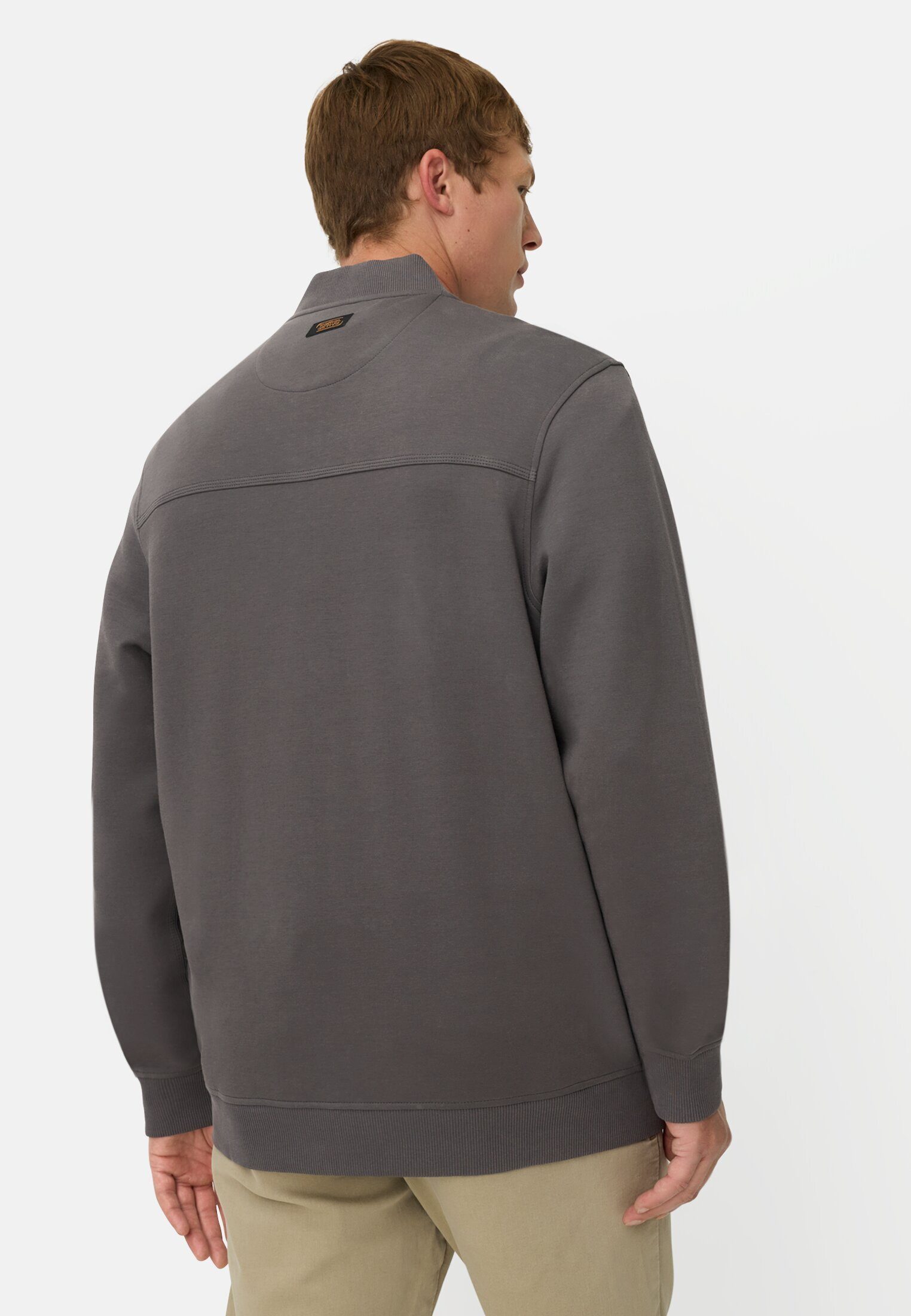camel active Sweatjacke aus Scuba Jersey Langarm