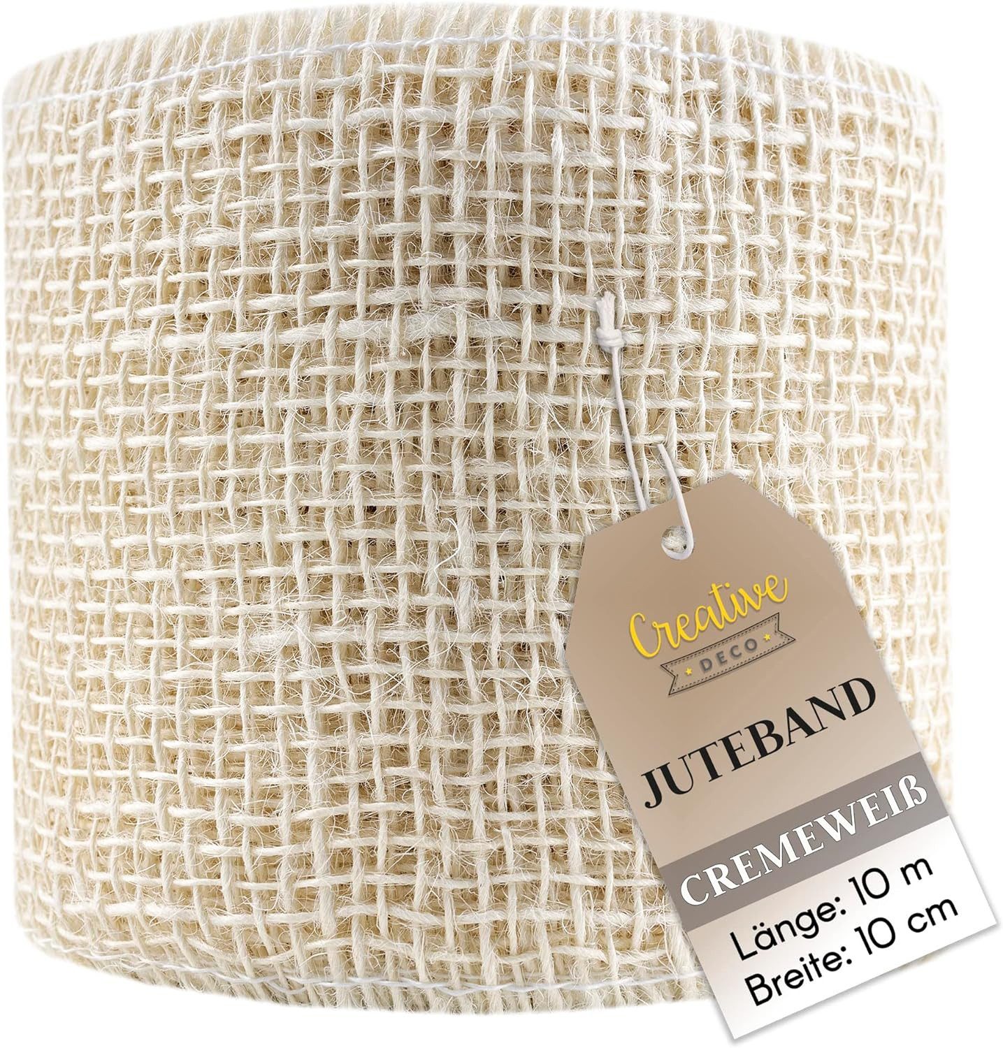 Creative Deco Bastelnaturmaterial Juteband Jute Tischläufer günstig online kaufen