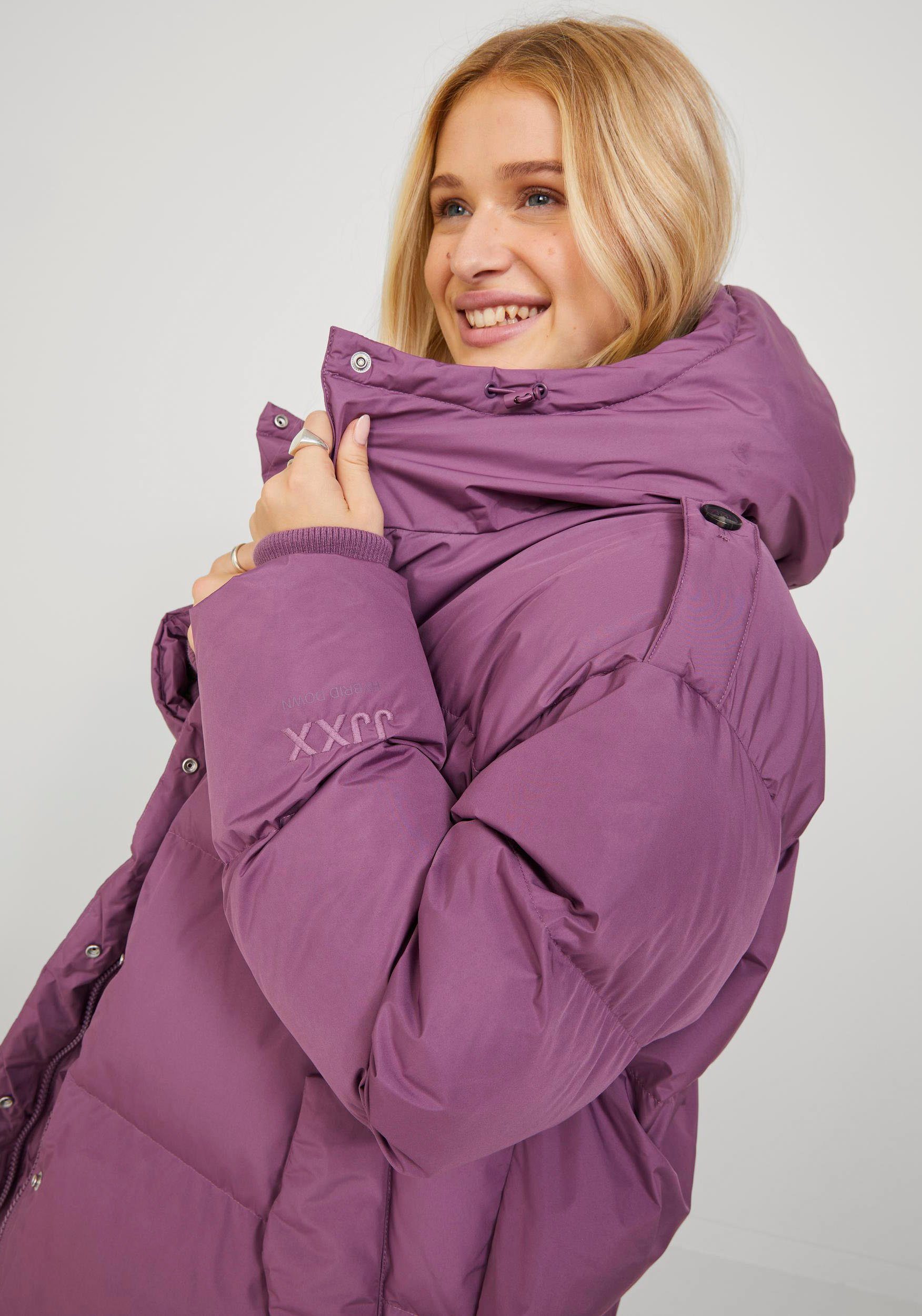 Kapuze JJXX berry NOTE mit Steppmantel JXCAROL JACKET PUFFER SN conserve MEDIUM