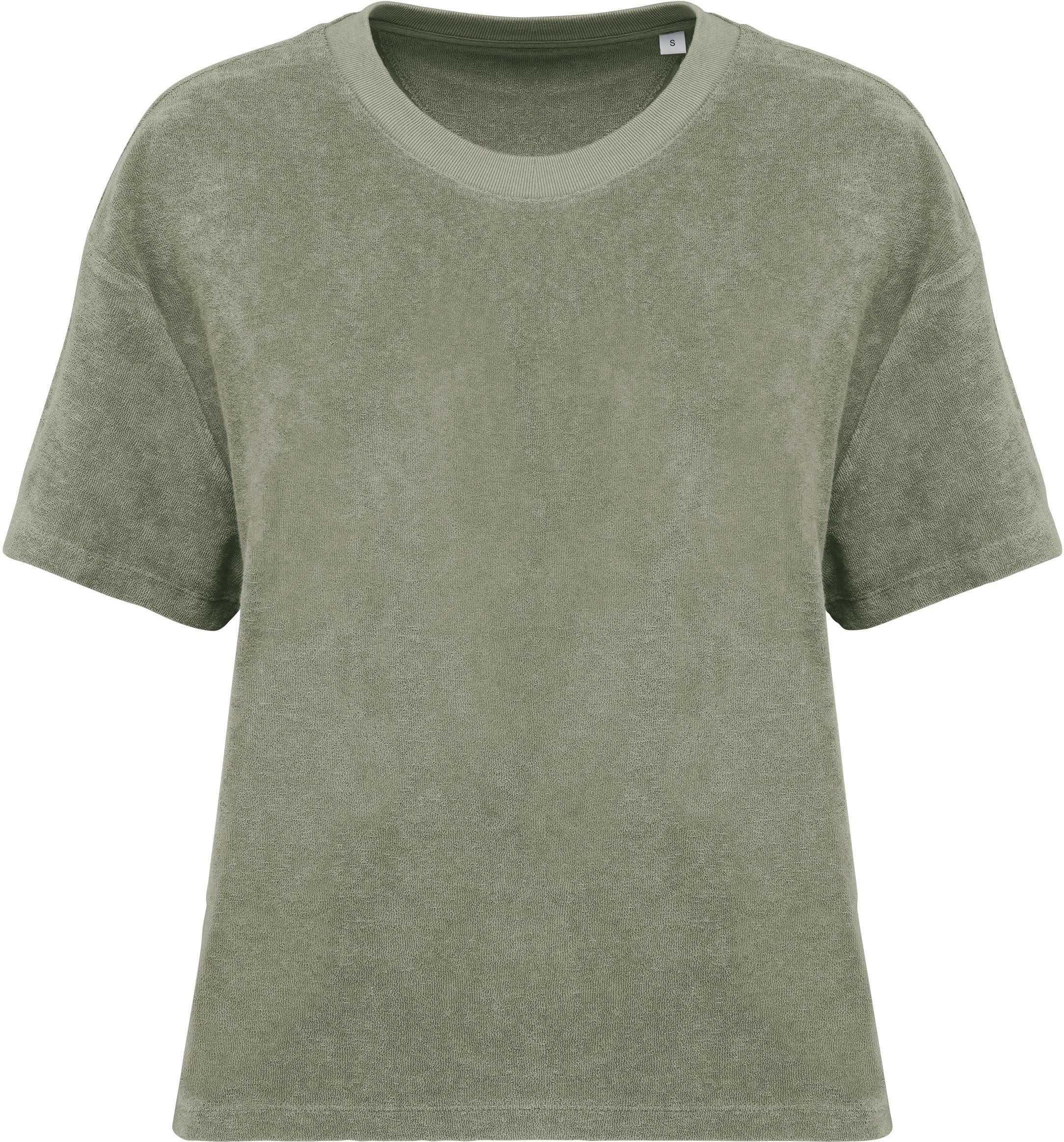 Native Spirit Rundhalsshirt Umweltfreundliches Damen-T-Shirt aus Frottee günstig online kaufen