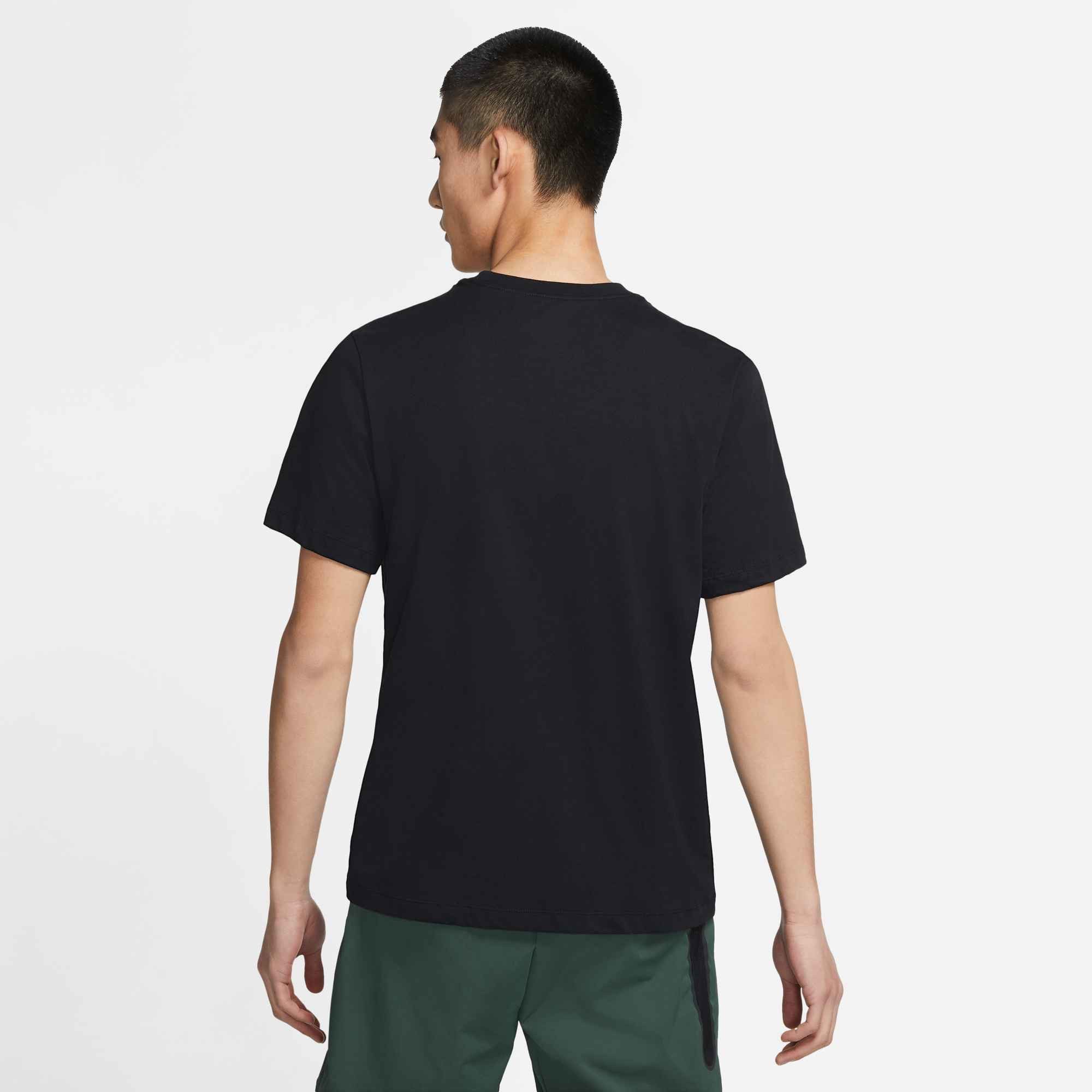 Nike Sportswear T-Shirt M NSW TEE ICON SWOOSH Kurzarm, Rundhalsausschnitt, aus Baumwolle