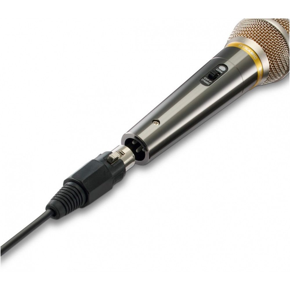 Hama Standmikrofon Hama Vocal Pro Mikrofon schwarz für Gesang. (Mikrofon), Dynamisches Mikrofon mit Nieren-Richtcharakteristik