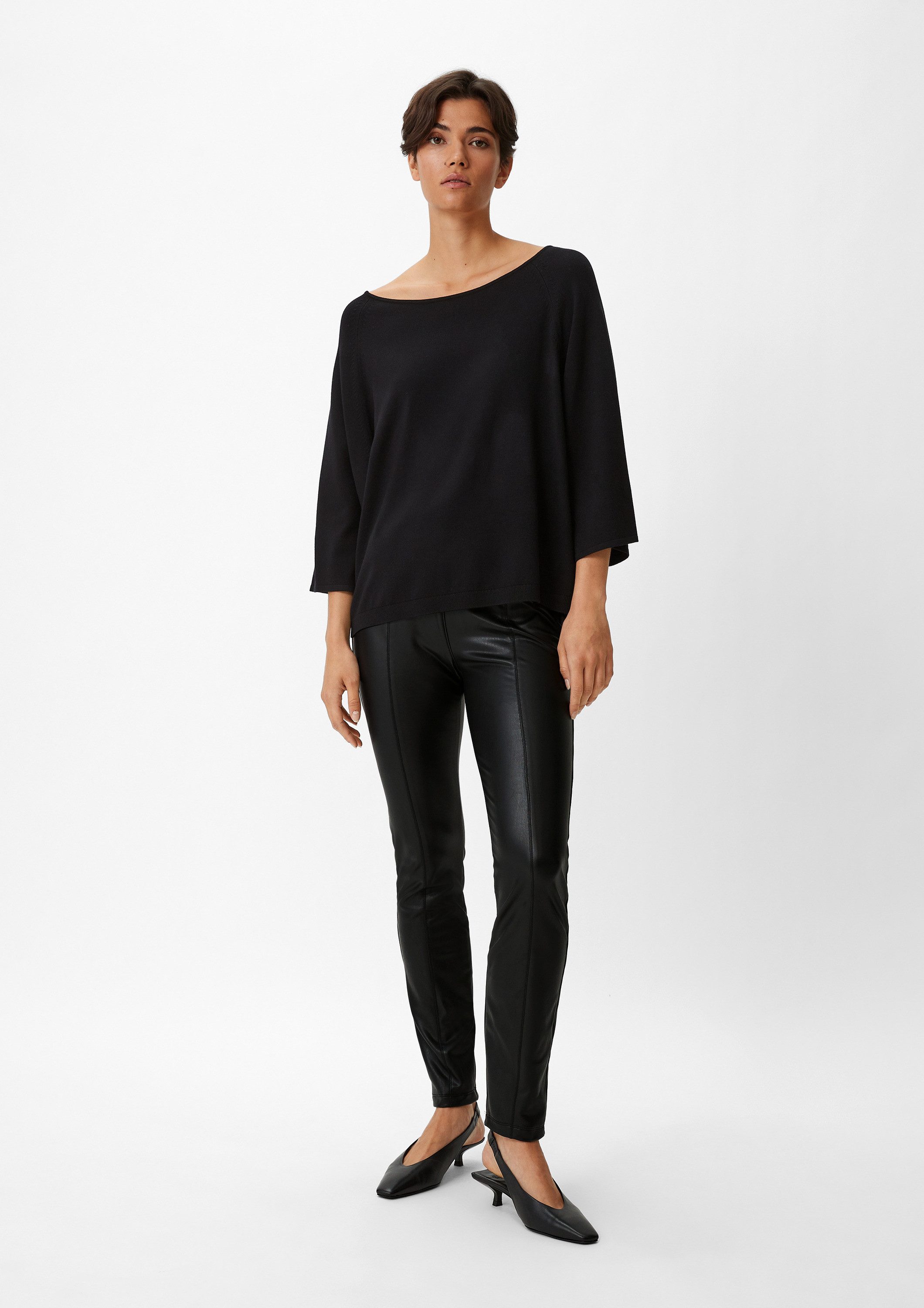 comma Leggings Hose Slim: Hose aus Lederimitat