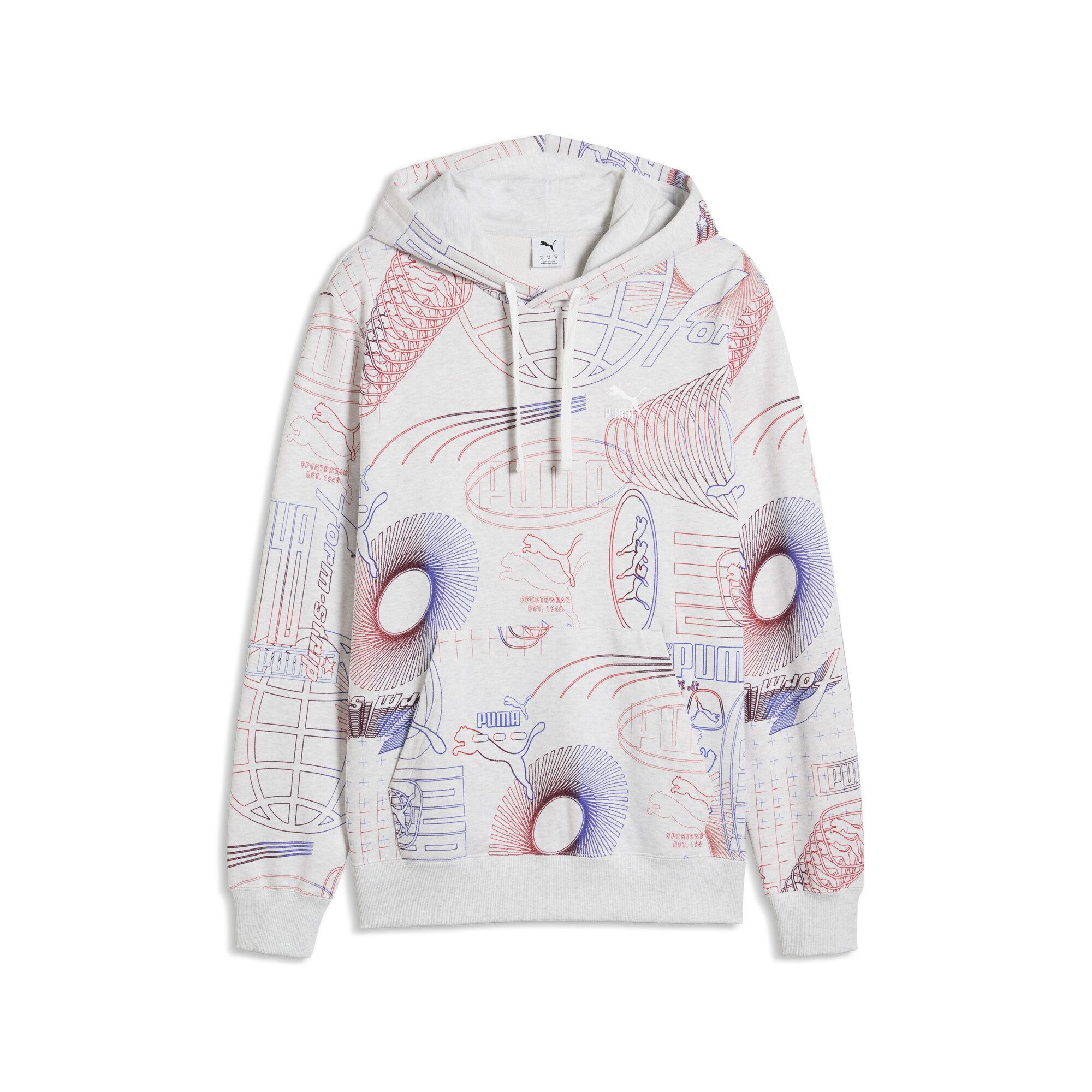 PUMA Hoodie Essentials Printed Graphic Hoodie Herren