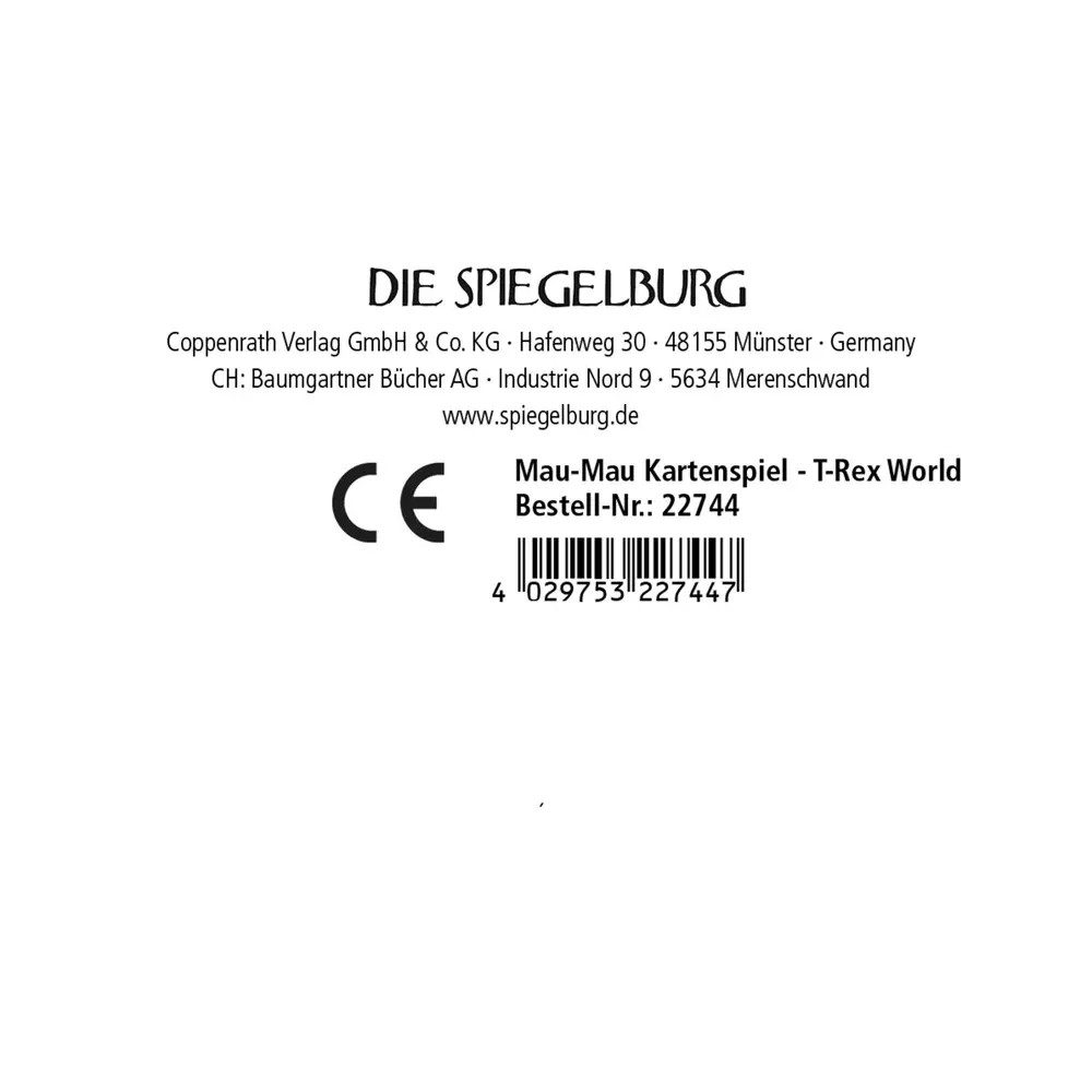 COPPENRATH DIE SPIEGELBURG Spielesammlung Mau-Mau Kartenspiel