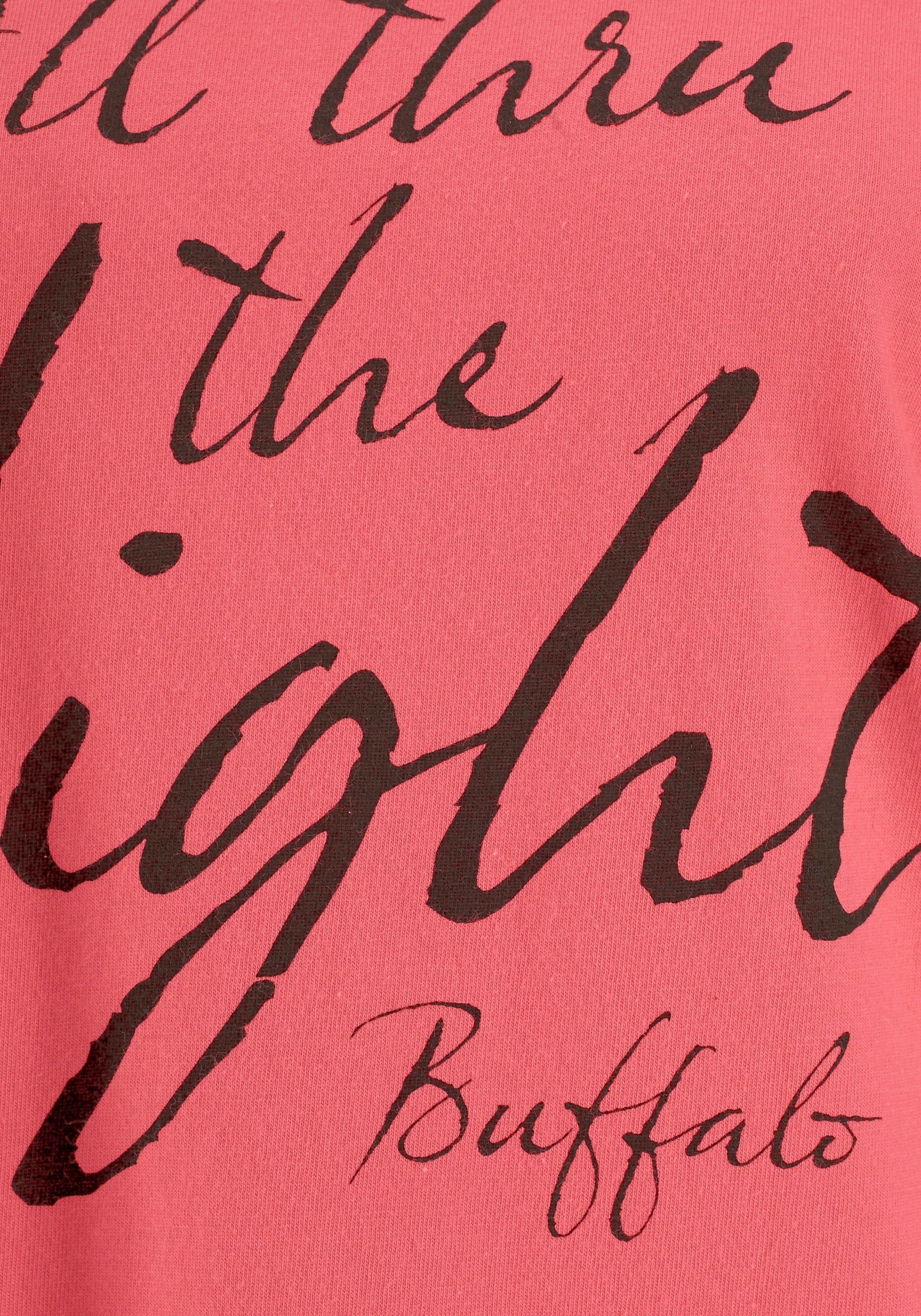 Buffalo Pyjama (2 tlg., 2-teilig) gemusterte Hose mit Eingrifftaschen