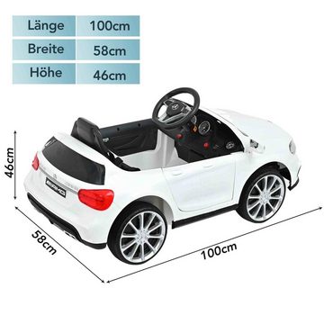 BlingBin Elektro-Kinderauto 12V Elektrofahrzeug für Kinder mit Fernbedienung LED-Lichtern, Belastbarkeit 30 kg, (1-tlg), 3 Geschwindigkeiten, 2 Motoren
