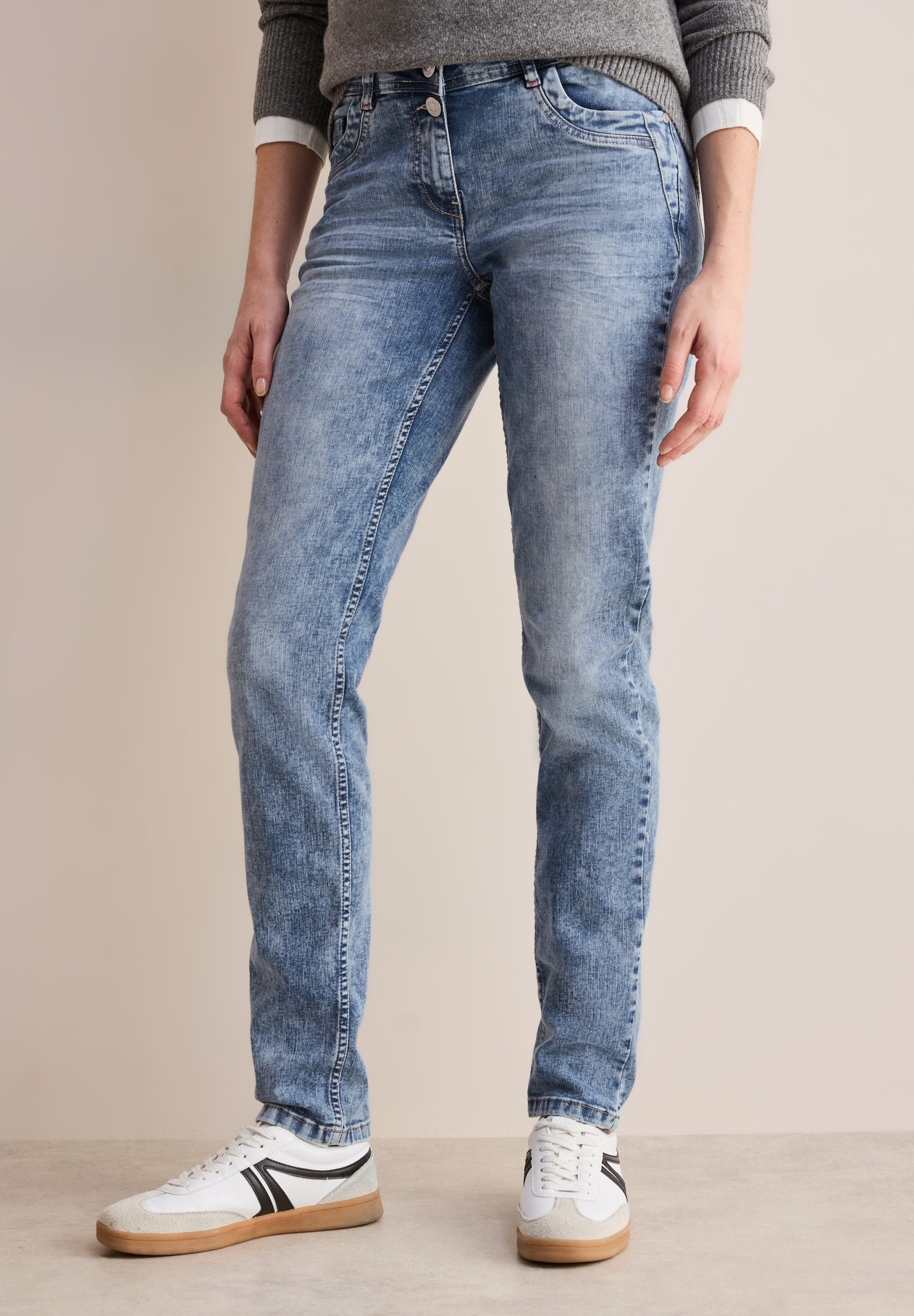 CECIL 5-Pocket-Jeans Style NOS Scarlett Light Blue authentic used wash günstig online kaufen