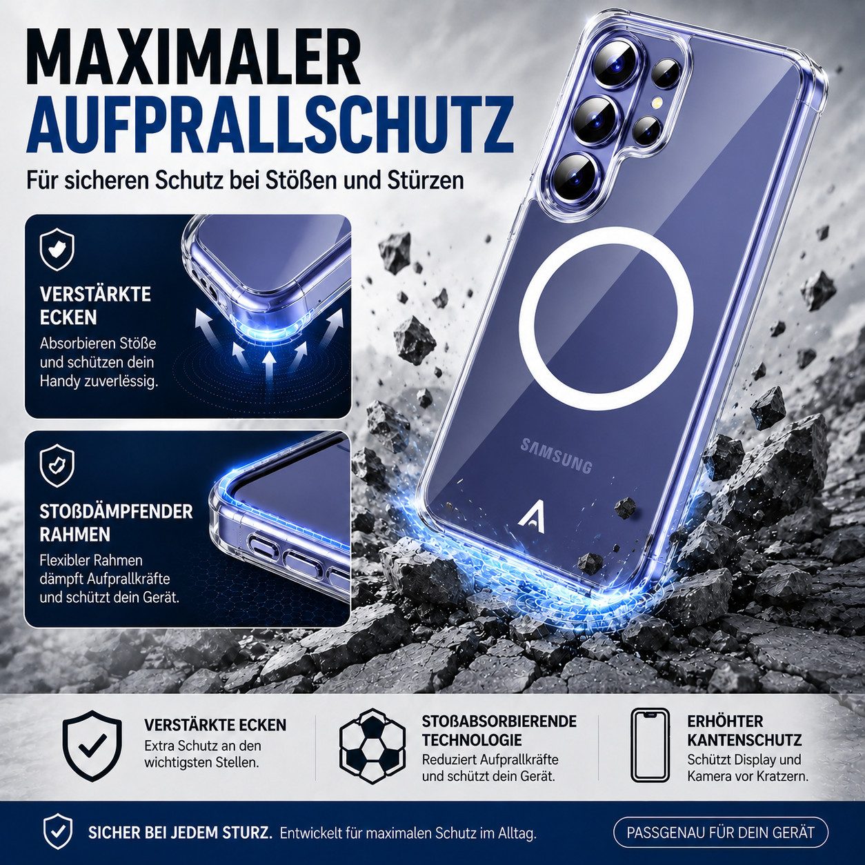 alkaya. Handyhülle Hülle MagSafe Silikon Case Cover Schutzhülle Magnet Handy Schutz Samsung Galaxy S26 Ultra, Samsung, S26 Ultra, Galaxy S26 Ultra, S26 Ultra 5G – Bild 2 von 5