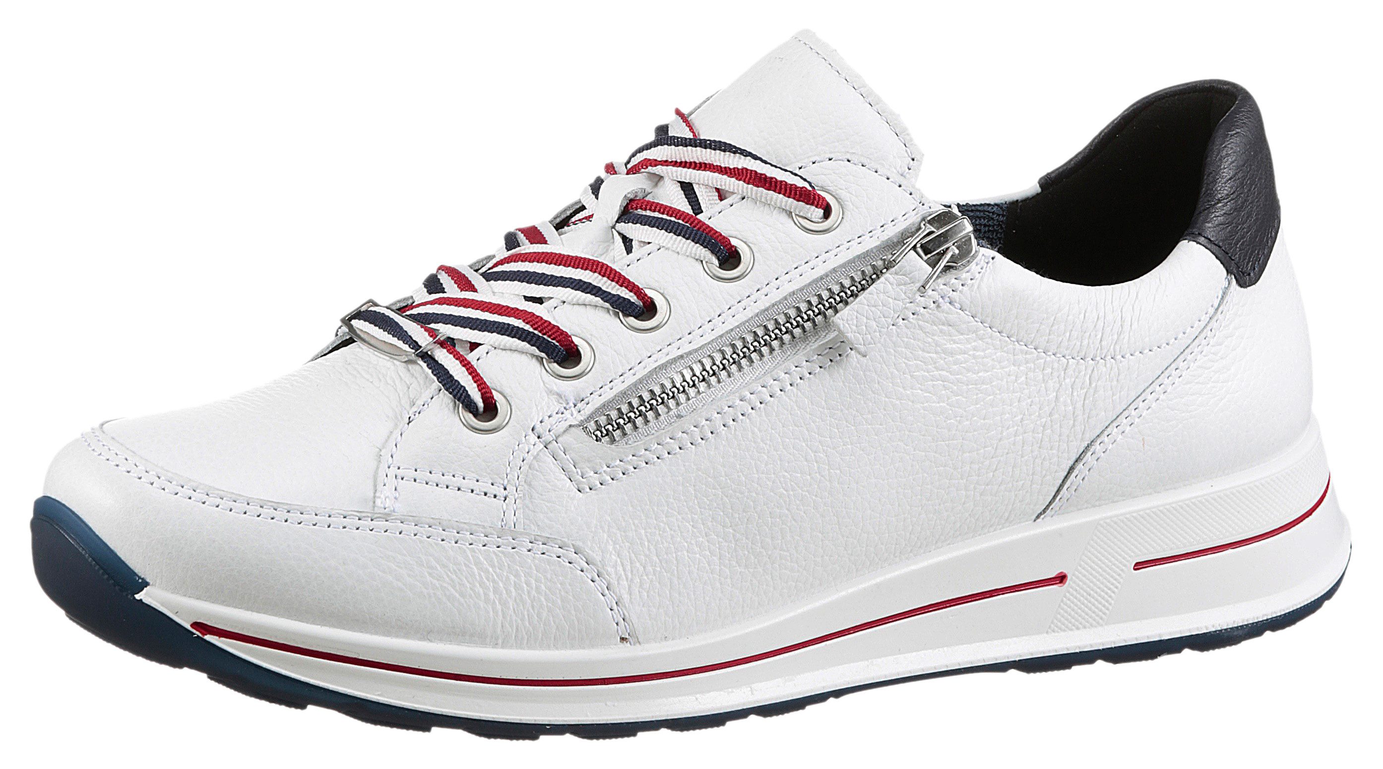 Ara OSAKA Sneaker Freizeitschuh, Halbschuh, Schnürschuh mit Reißverschluss, günstig online kaufen