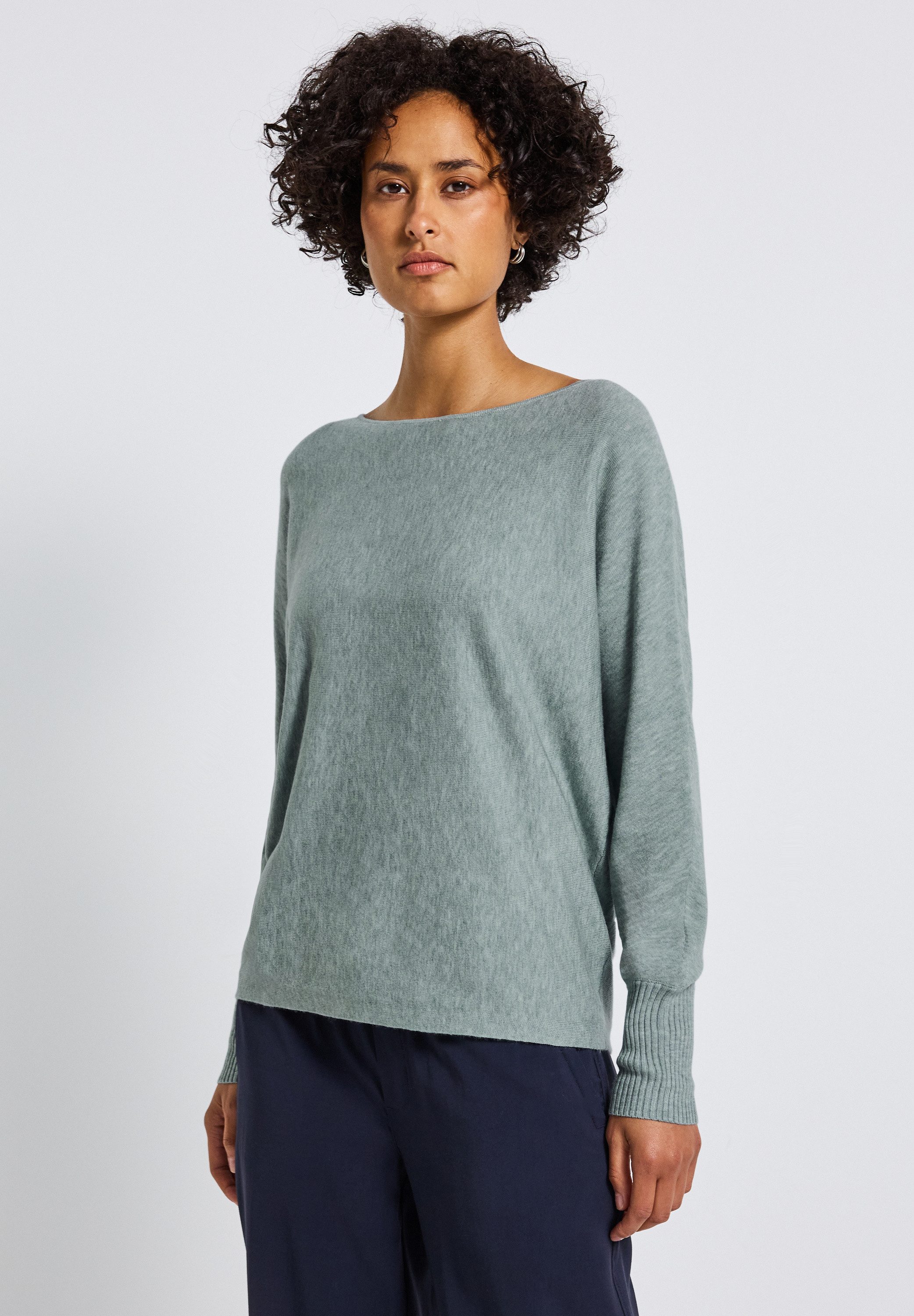 STREET ONE Strickpullover mit U-Boot-Ausschnitt günstig online kaufen