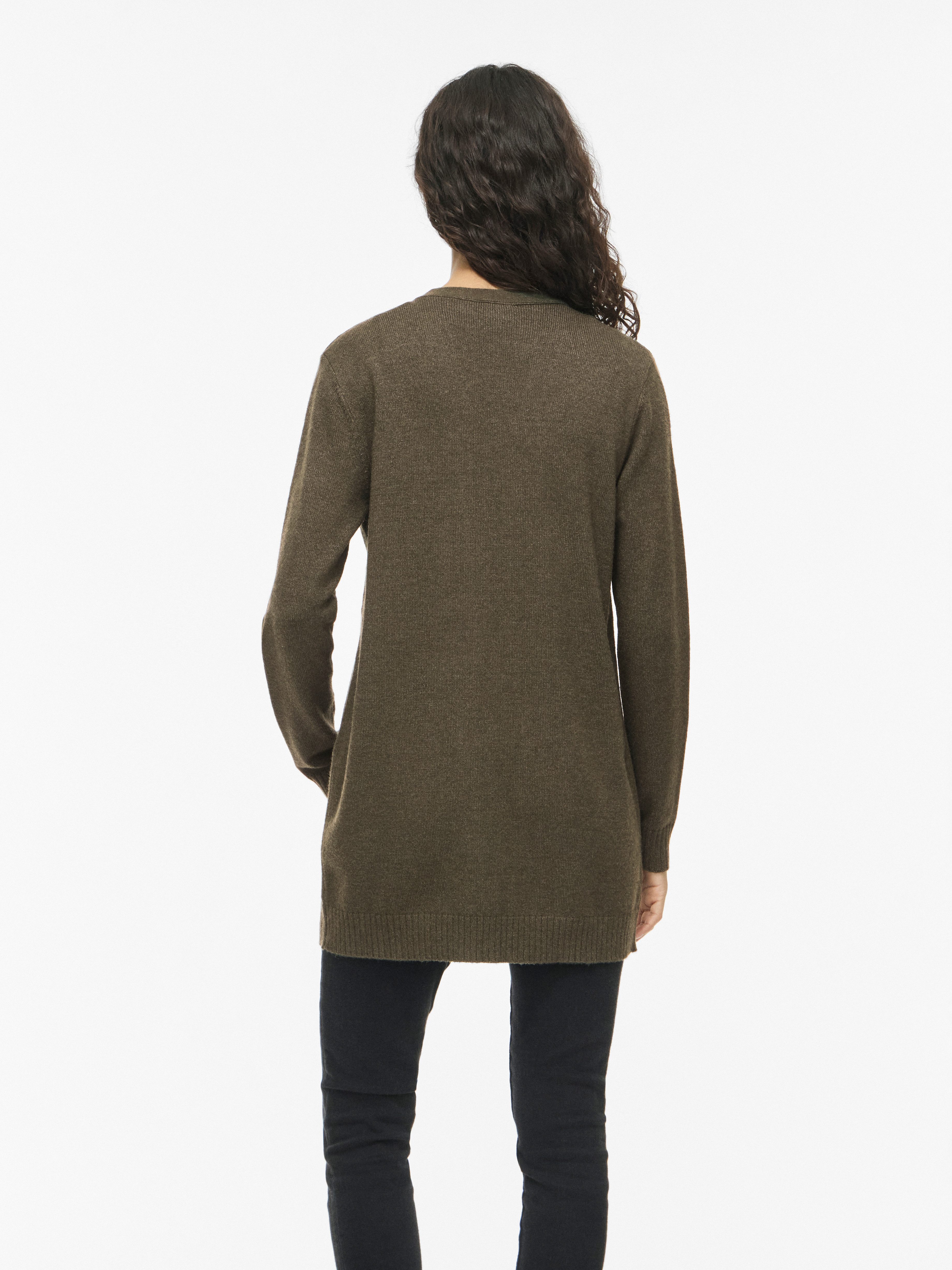 Vila Strickjacke VIRIL OPEN L/S KNIT CARDIGAN - NOOS Viskosemischung, regular fit