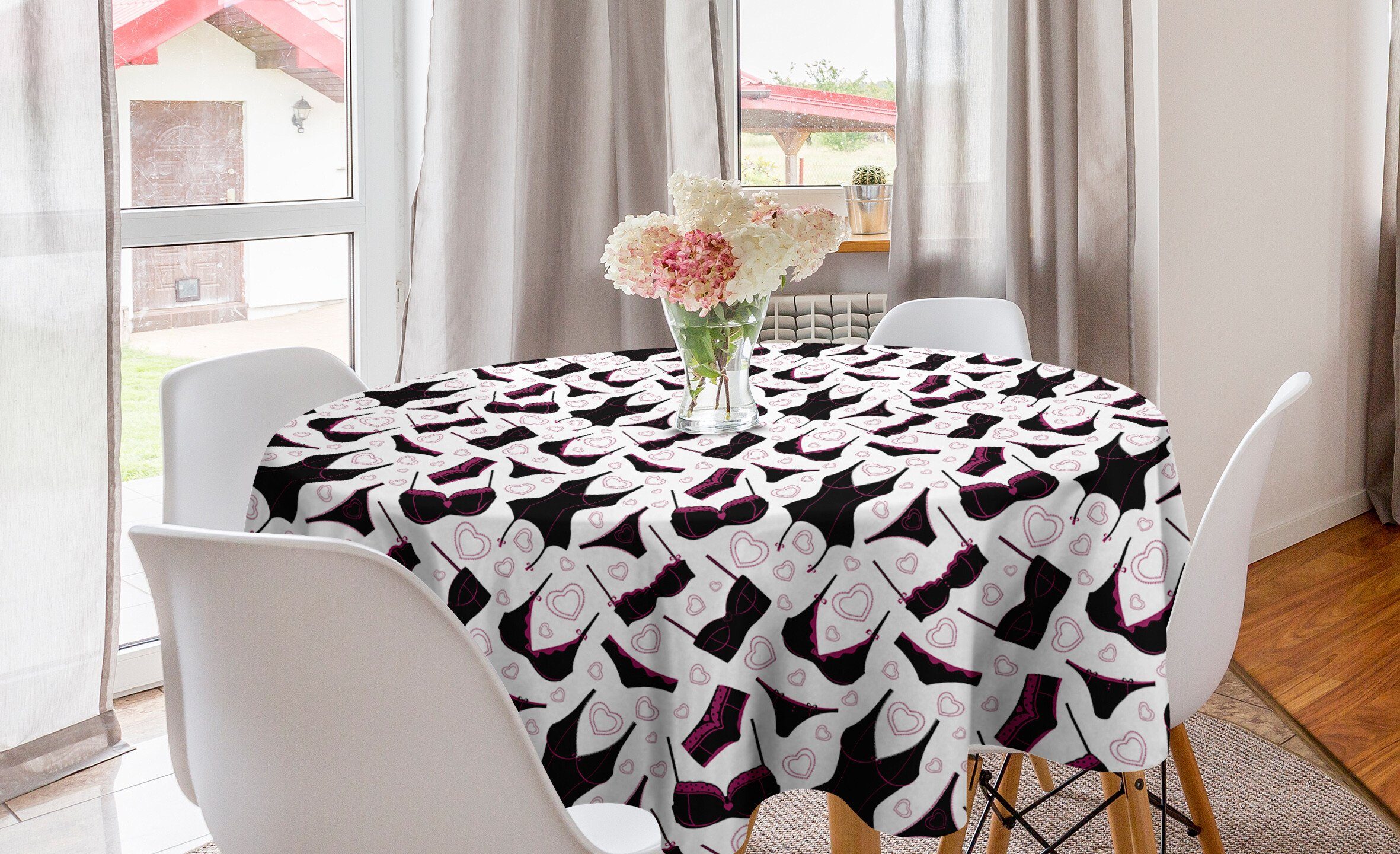 Women`s Fashion Abakuhaus Abdeckung Küche Kreis Esszimmer Tischdecke Retro Tischdecke Dekoration, Lingerie für