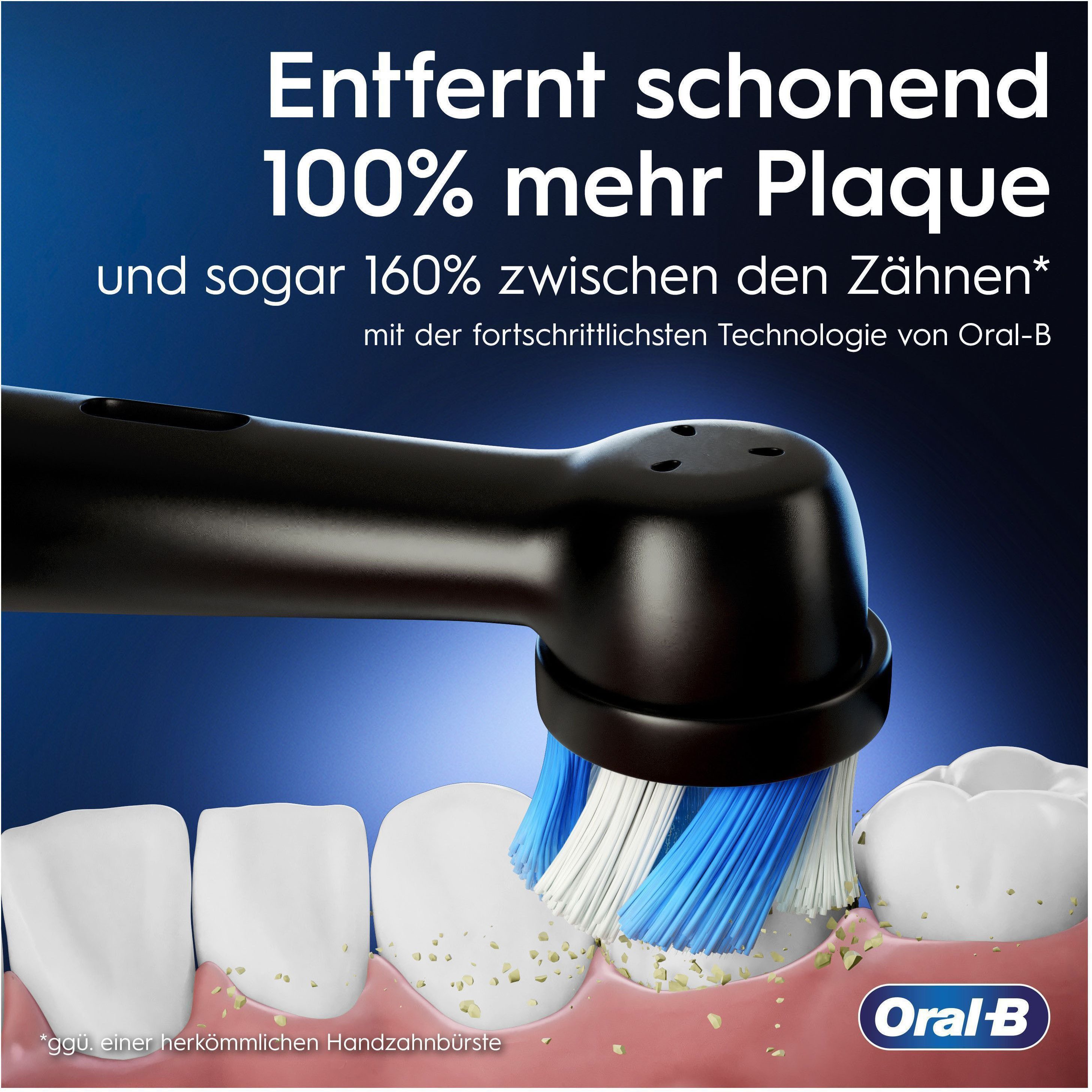 Oral-B Elektrische Zahnbürste iO 5, Aufsteckbürsten: 1 St., mit Magnet-Technologie, LED-Anzeige, 5 Putzmodi, Reiseetui