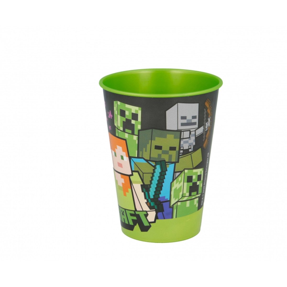 Storline Kinderbecher Minecraft 260 ml Trinkbecher für Kita & Frühstück, Plastik
