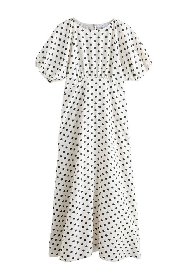 Next Midikleid Midikleid mit Puffärmeln (1-tlg)