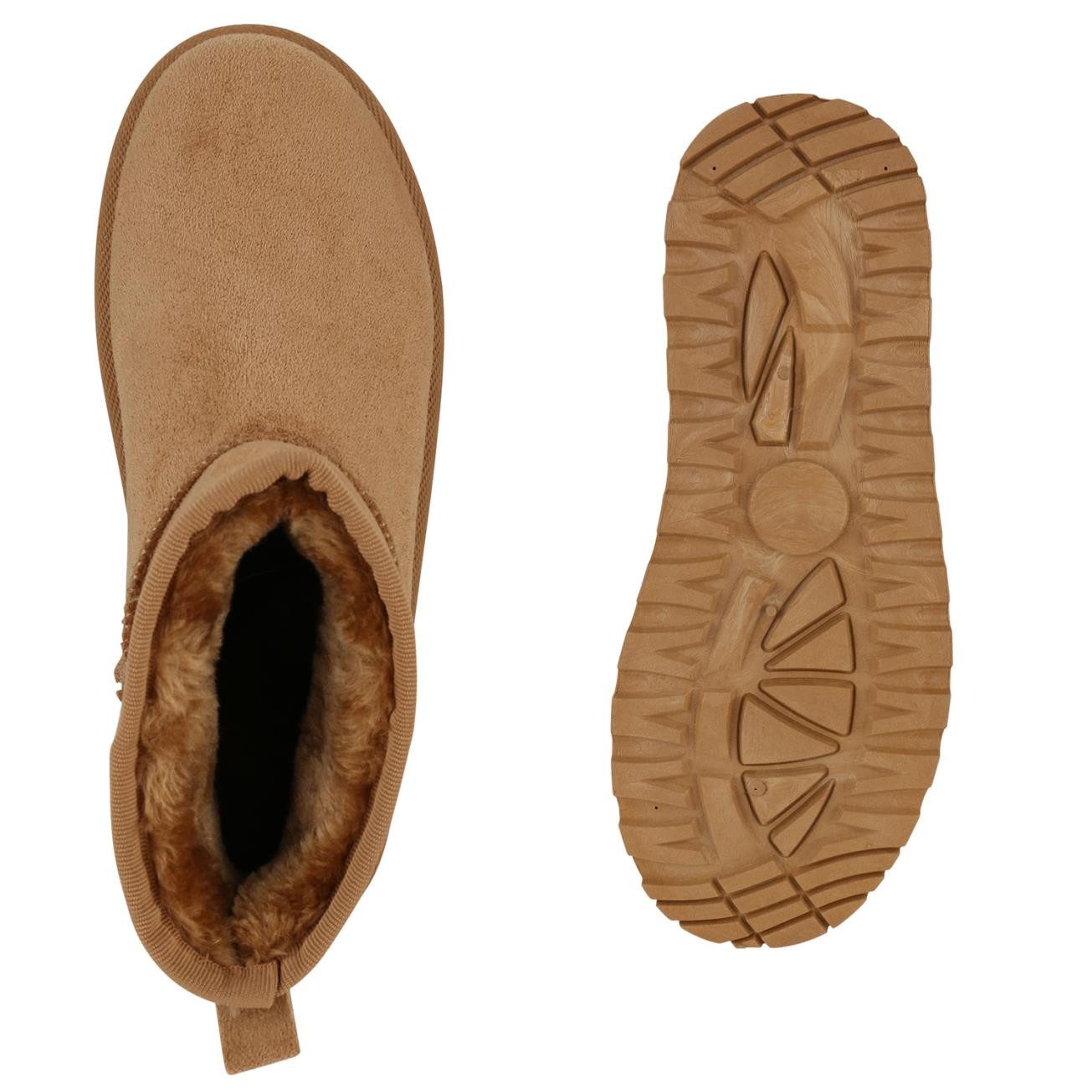 VAN HILL 841471 Winterstiefelette Damen Warm Gefüttert Winter Boots Stiefel günstig online kaufen