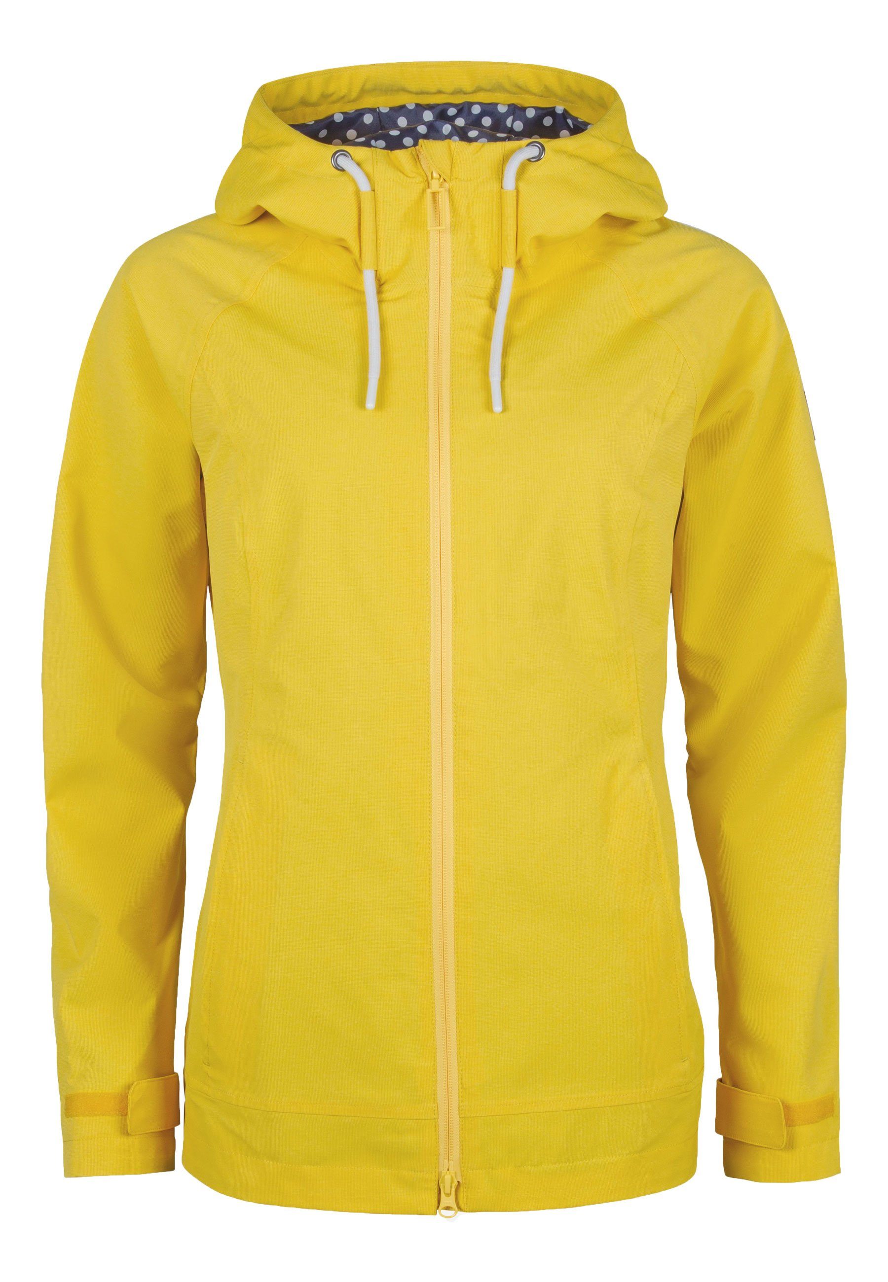 modernes Elkline Out Sing sportlicher Regenjacke lemon Innenfutter Schnitt