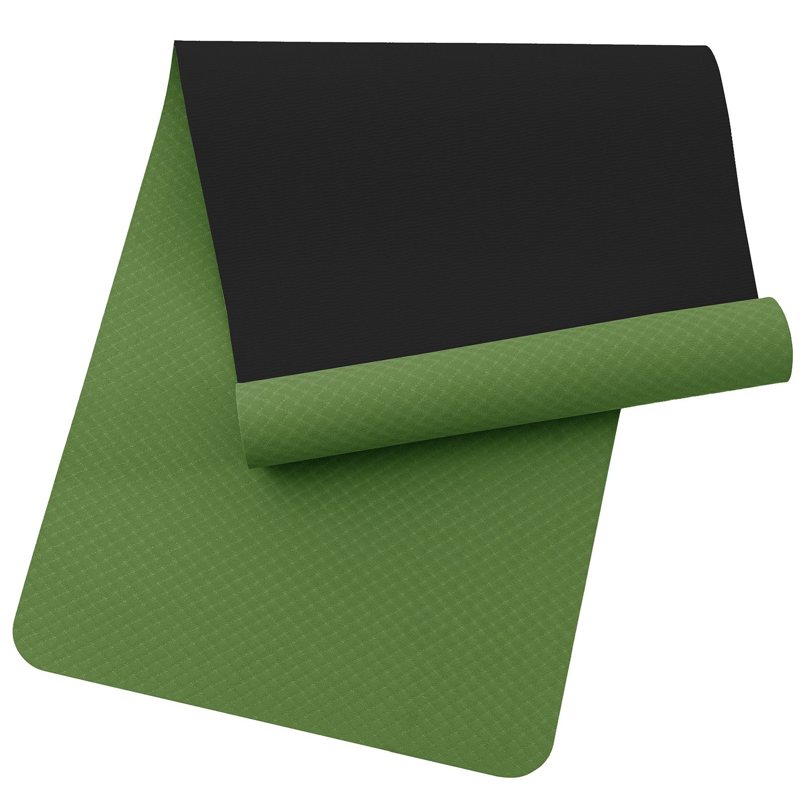 Good Nite Yogamatte Yogamatte rutschfest aus TPE 6mm Dicke– mit Tragegurt (1-St), 183 x 61 x 0,6 cm, Umweltfreundliche Fitnessmatte