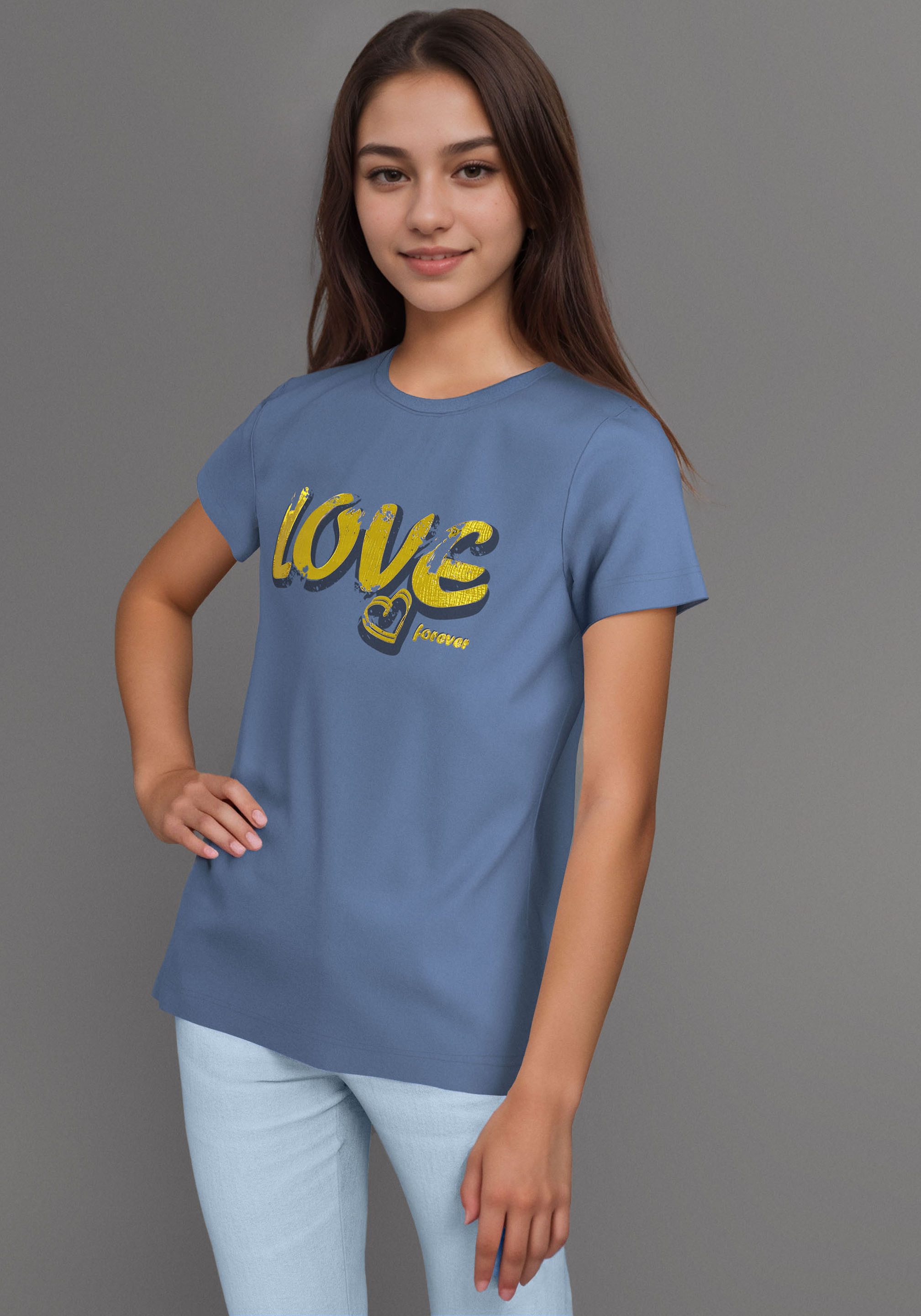 DELMAO T-Shirt 2er Pack T-Shirt mit günstig online kaufen