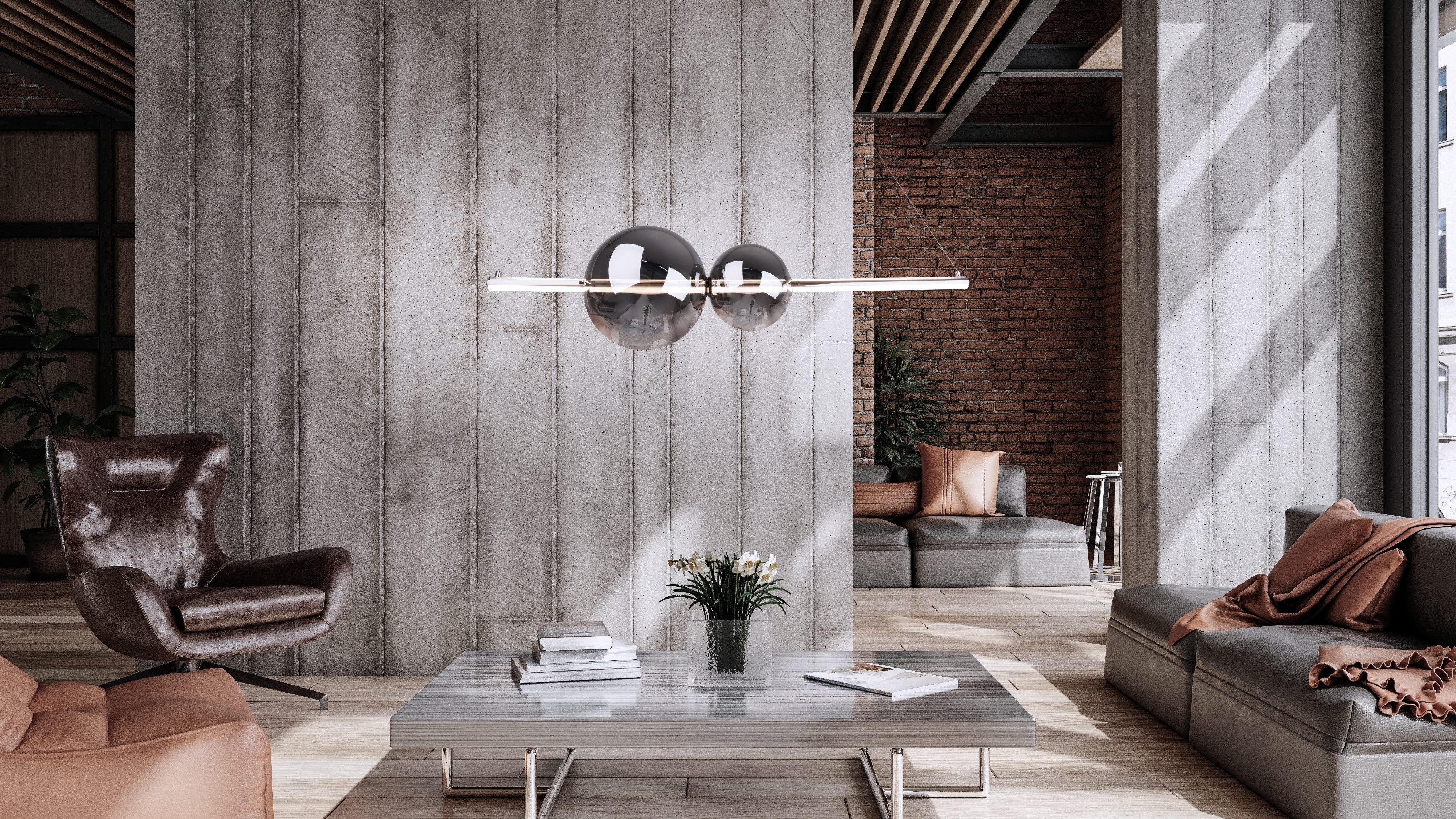 näve LED Pendelleuchte NOVA, Dimmfunktion, LED fest integriert, Warmweiß, Dimmbar