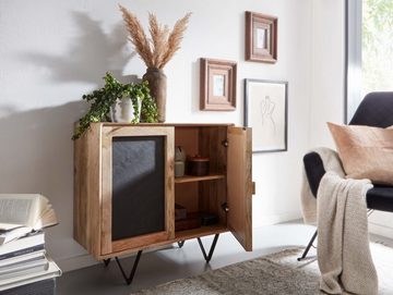 KADIMA DESIGN Kommode Sideboard aus Mangoholz – Stauraum für kleine Räume