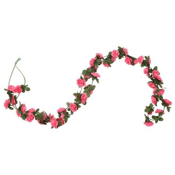 vidaXL Girlanden Künstliche Blumengirlanden 6 Stk Rosa 240 cm
