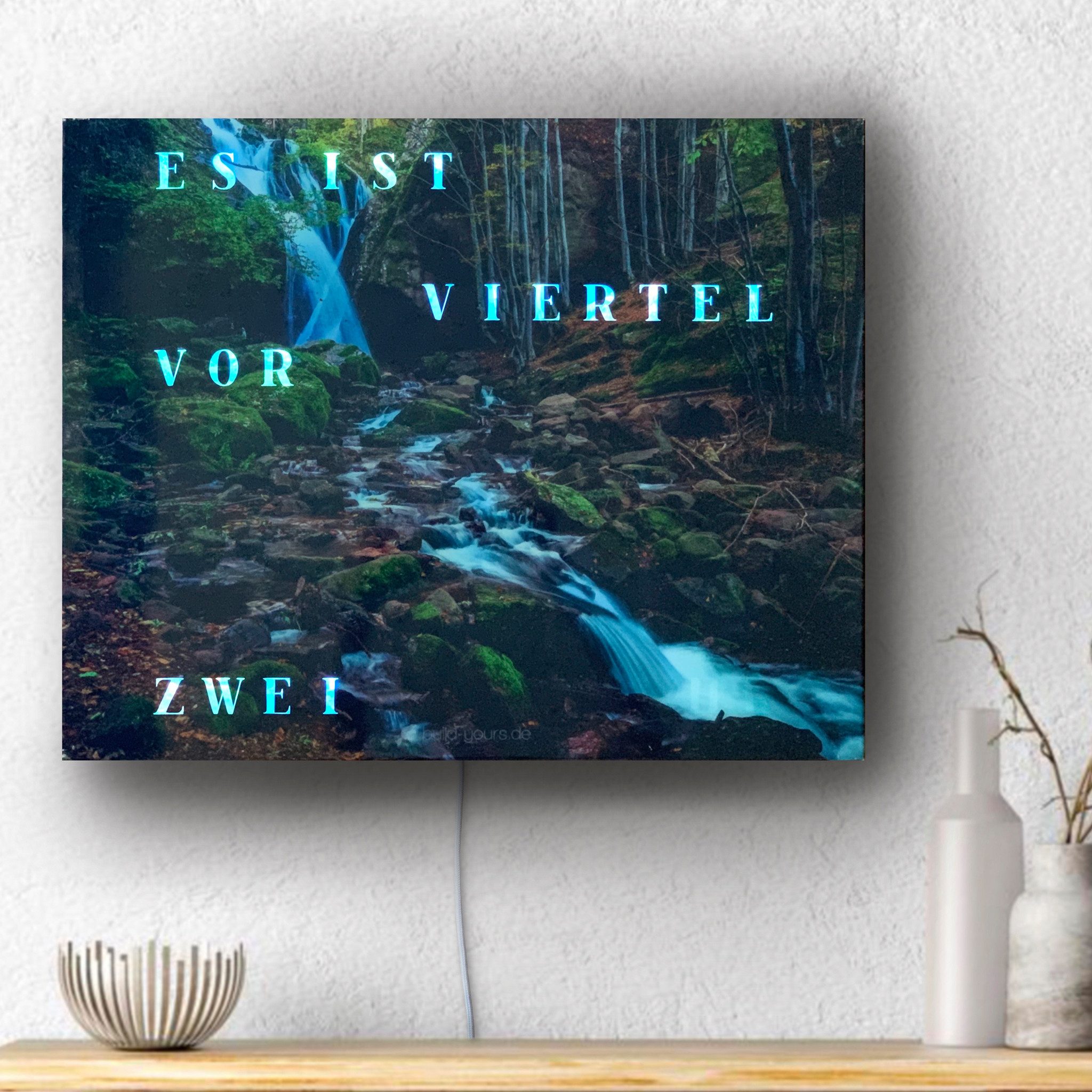 build-yours.de Wanduhr Wortuhr Jupiter in Deutsch günstig online kaufen
