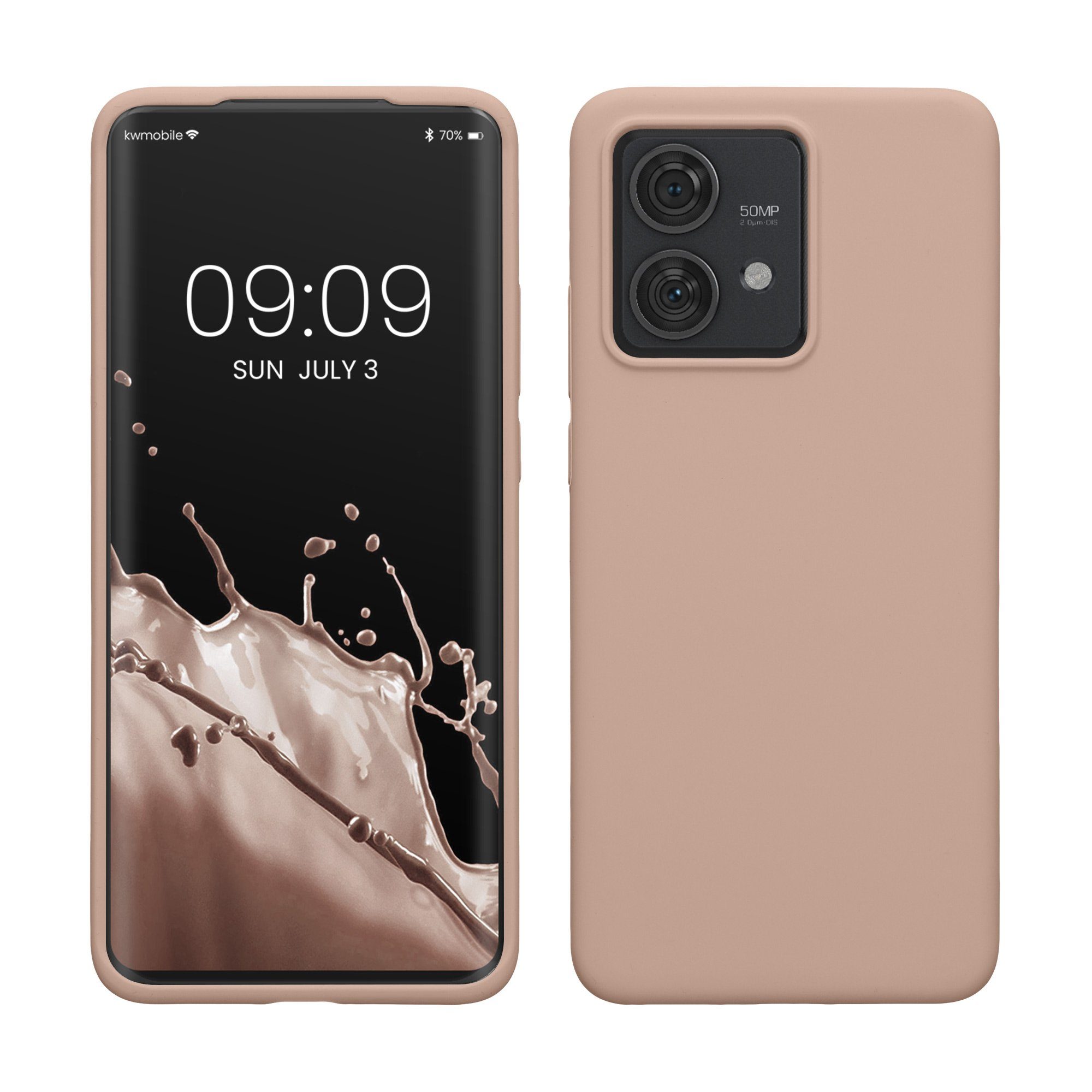 kwmobile Handyhülle Handyhülle für Motorola Edge 40 Neo Hülle, Weiches Handy Silikon Case - Schutzhülle Cover
