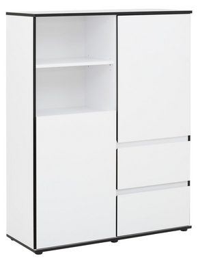 HELA Highboard Ariana, mit angeschrägten Griffmulden, Breite 100 cm